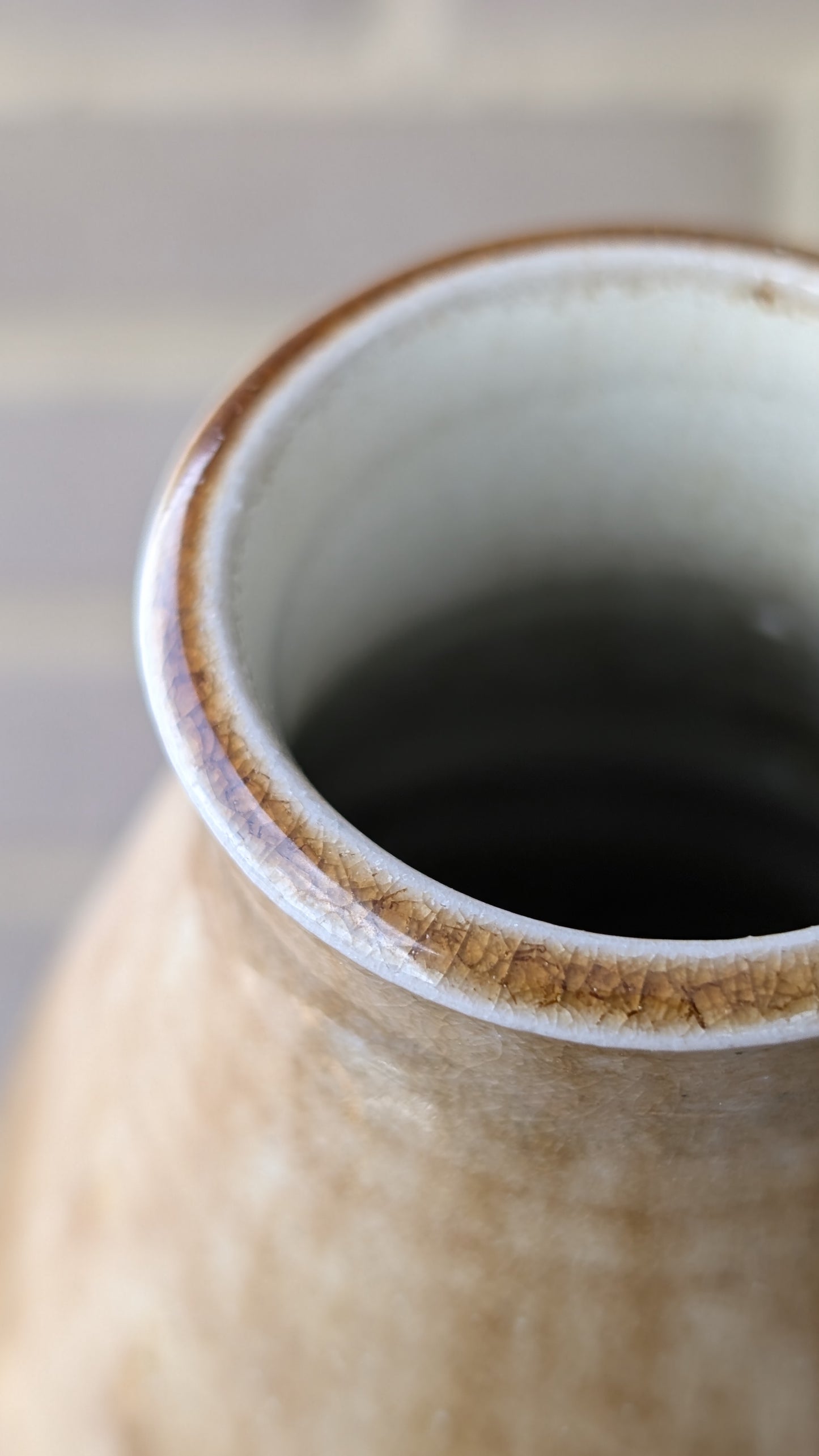 Wood Fired Bottle Vase