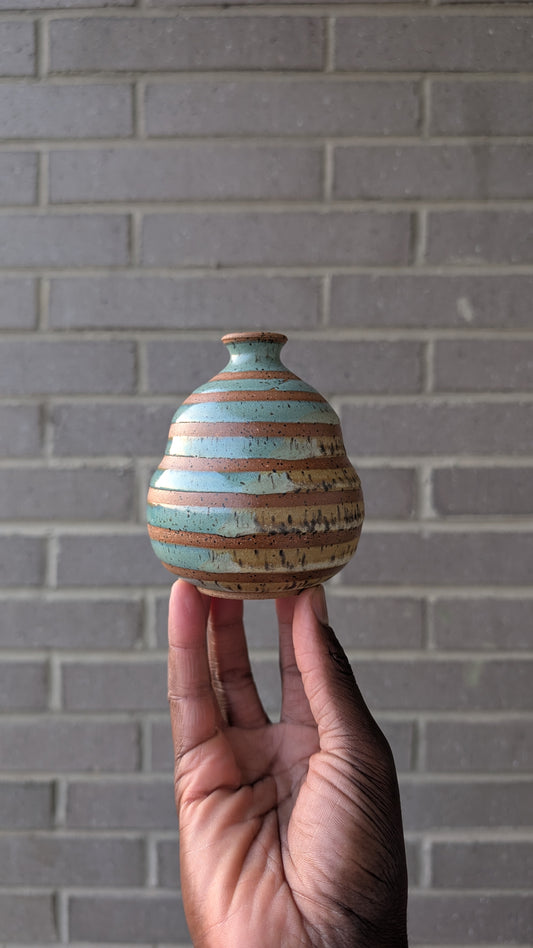 Striped Pear Bud Vase