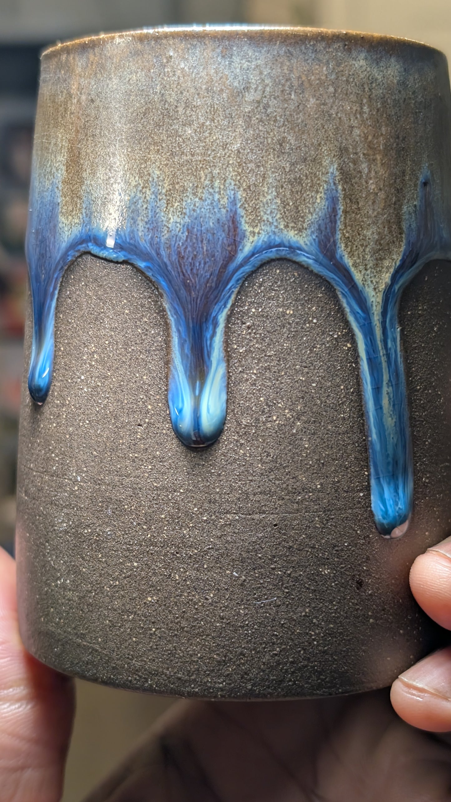 Blue Drip Mug
