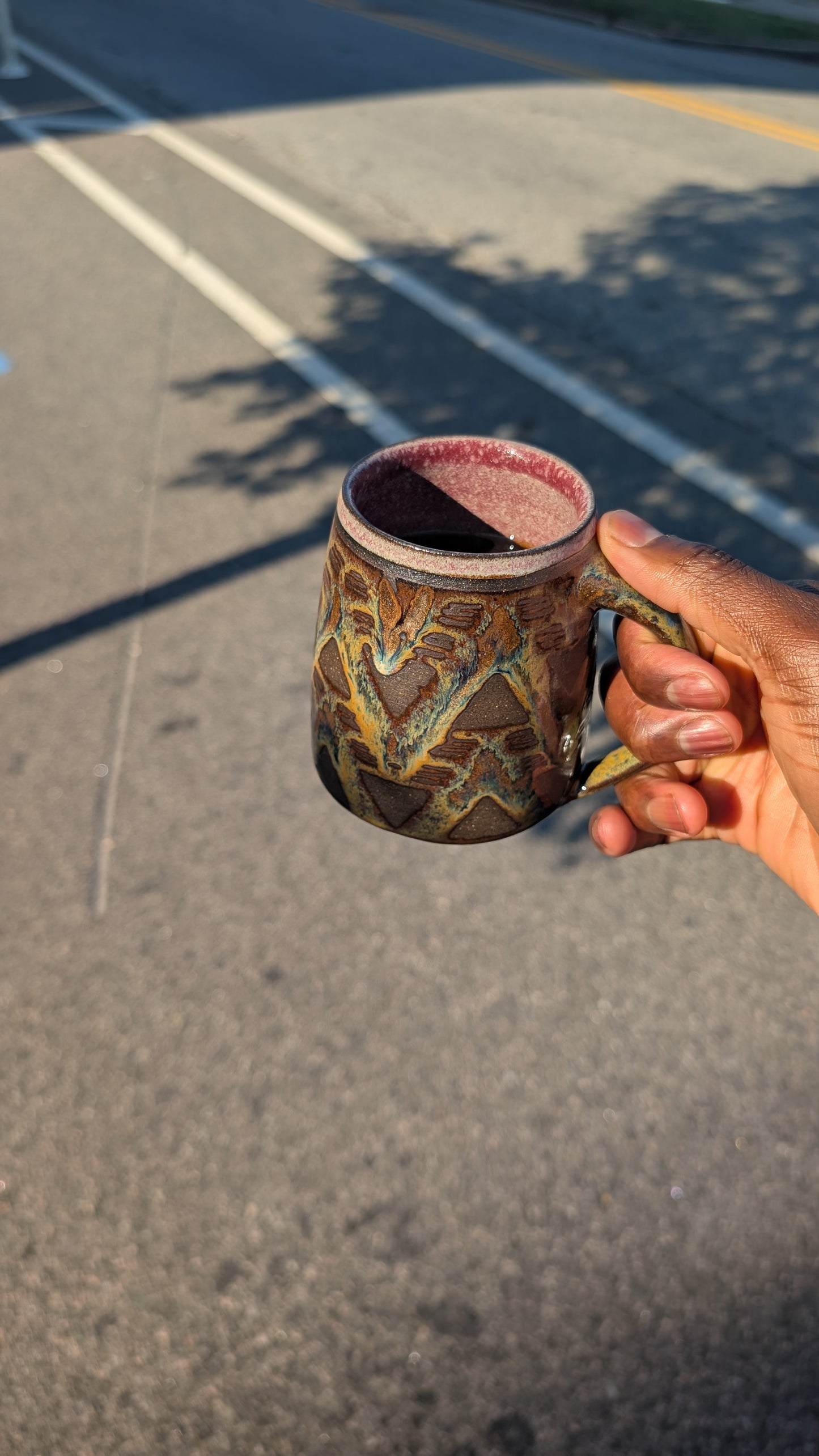 Medium Yellow/Red Bruised Banana (v2) Mug