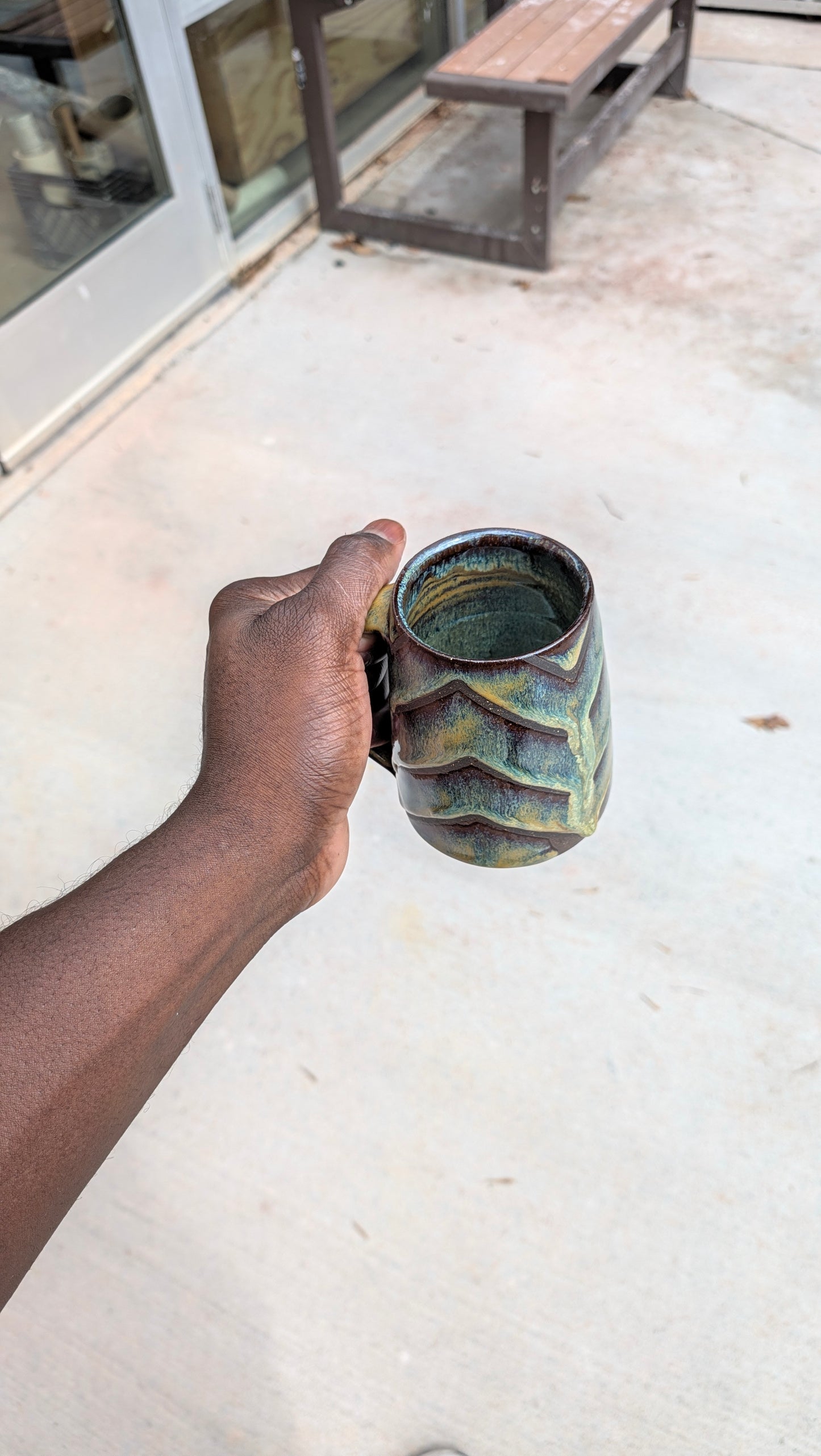 Medium Drippy Zig Zag Mug