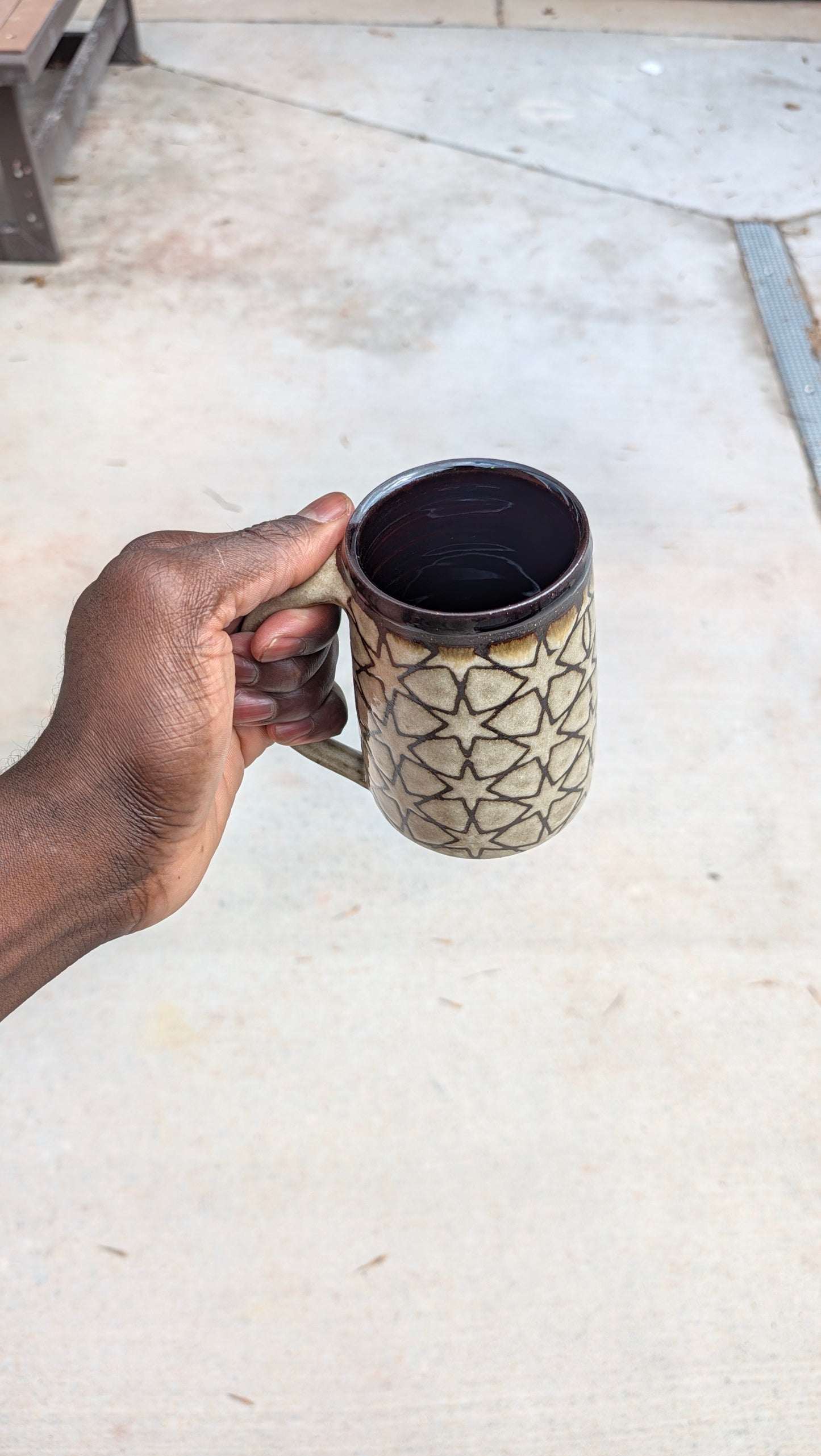 Medium 6 pointed star mug