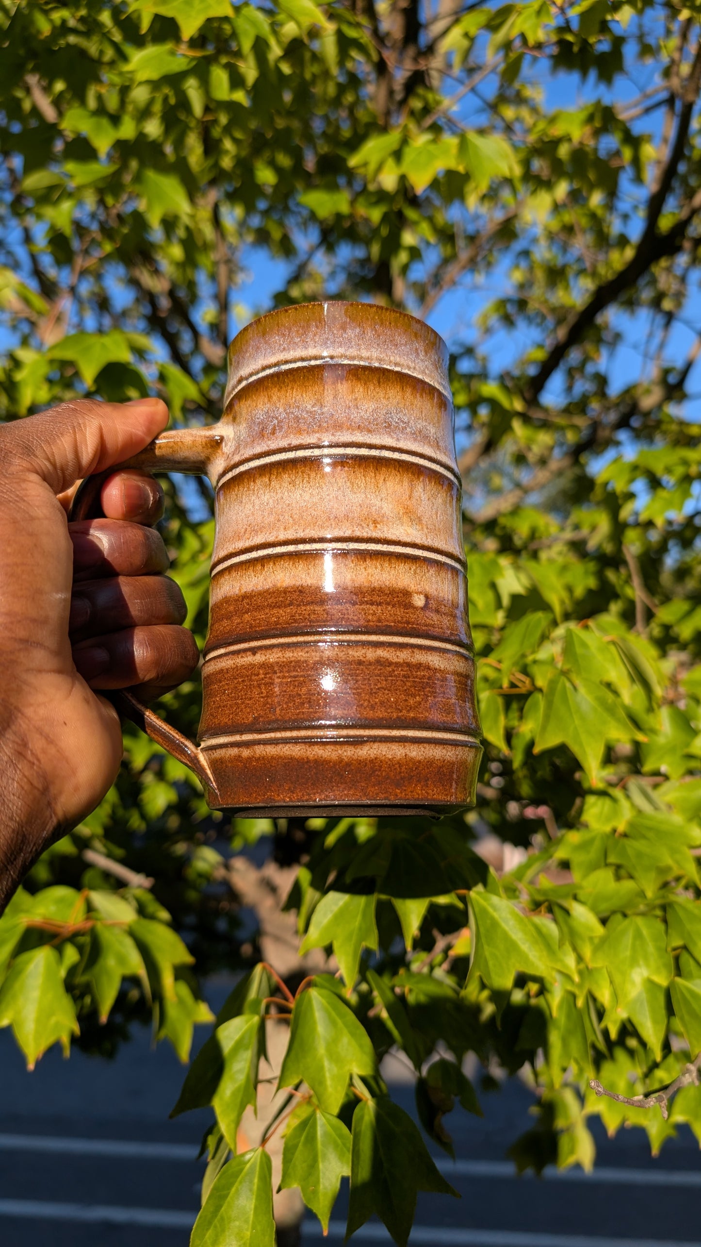 XL Bamboo Ridges Mug