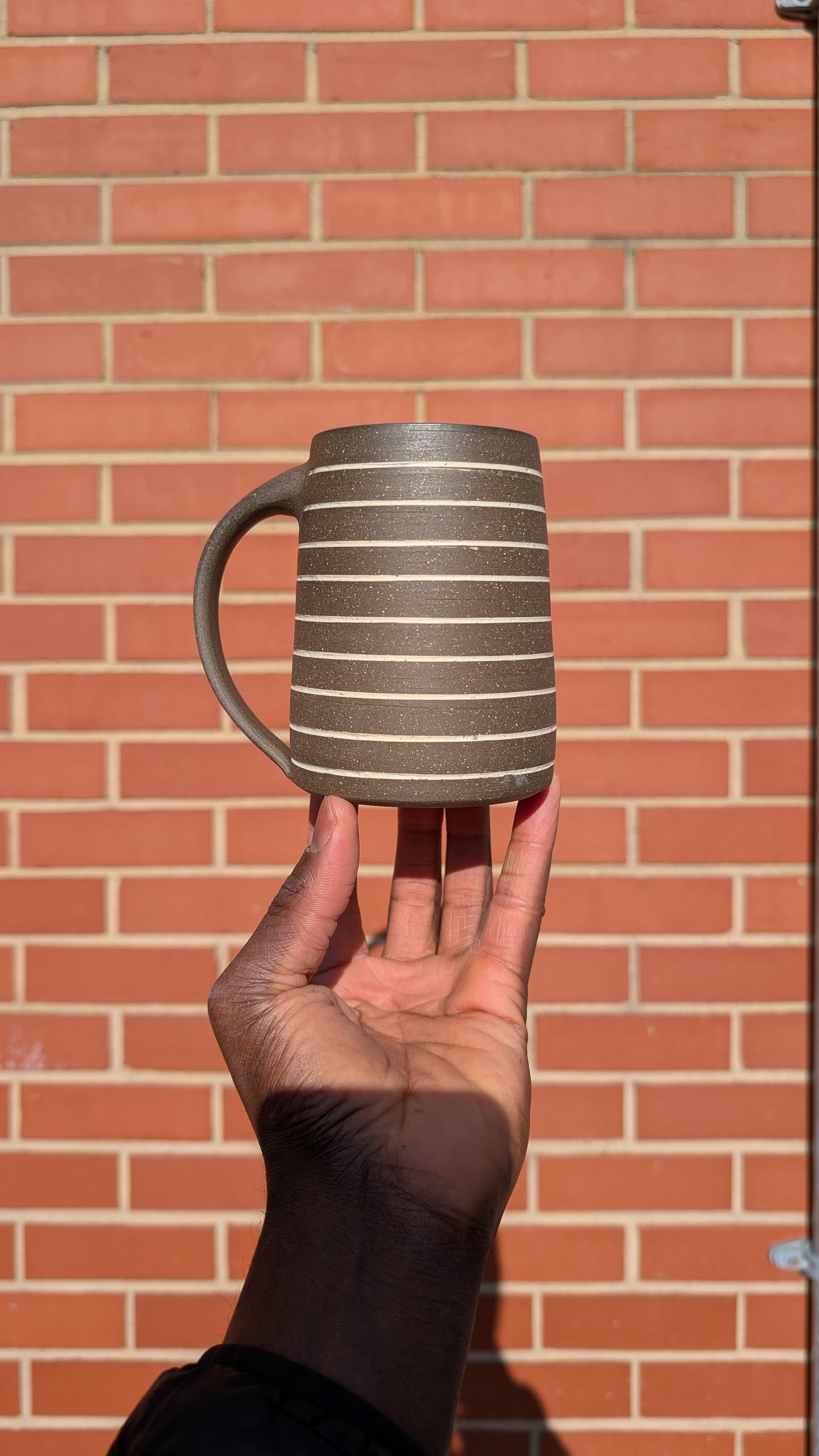 Large Inlay Mug - Thick Stripes