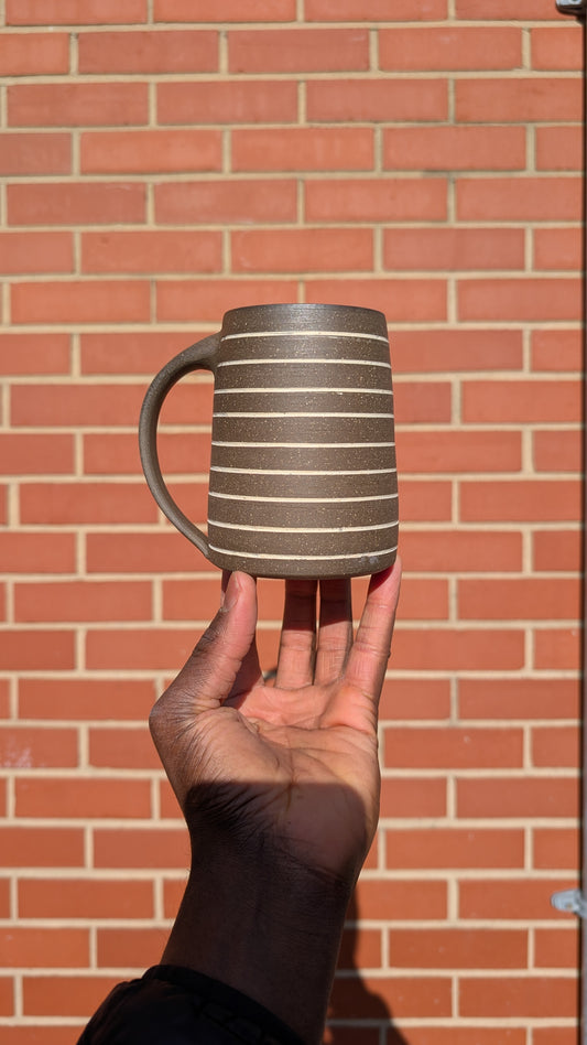 Large Inlay Mug - Thick Stripes