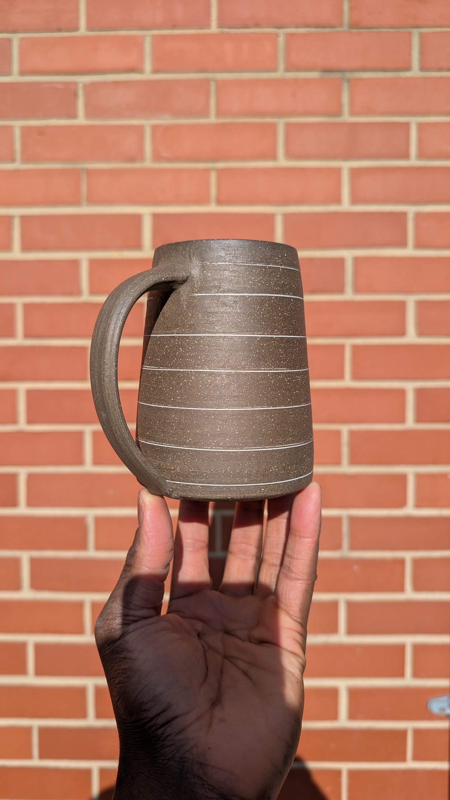 Large Inlay Mug - Thin Stripes