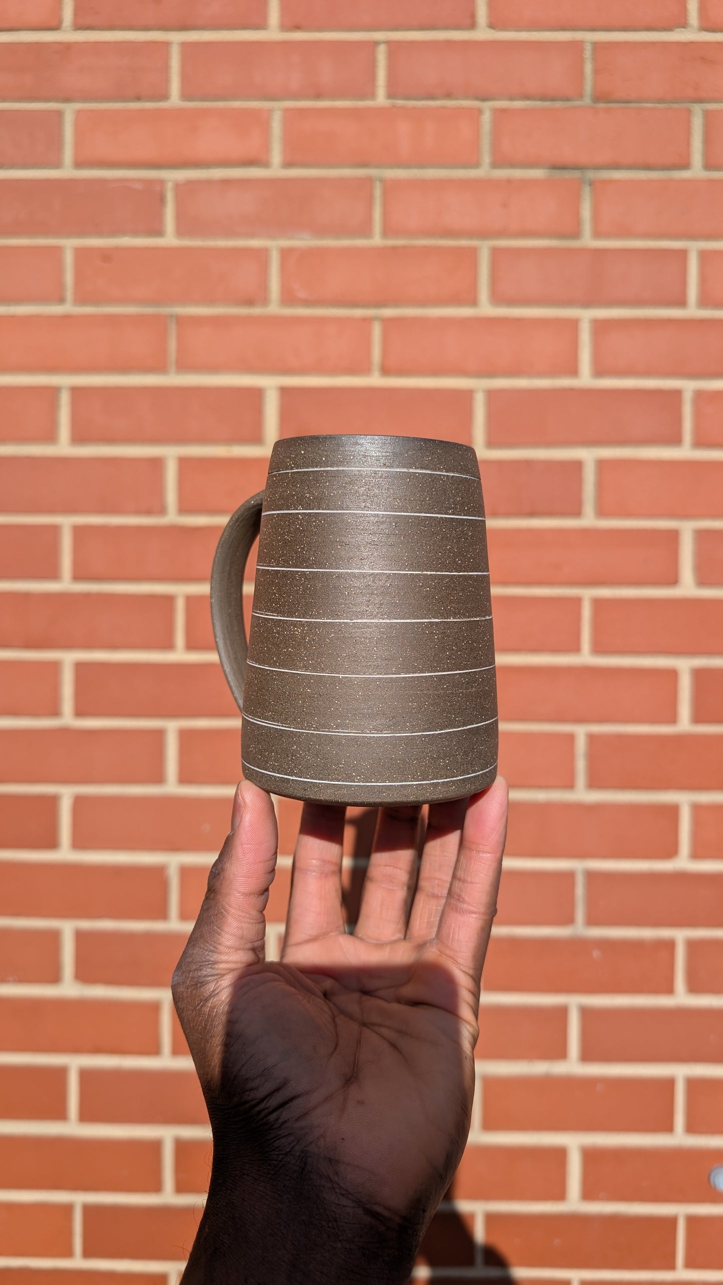 Large Inlay Mug - Thin Stripes