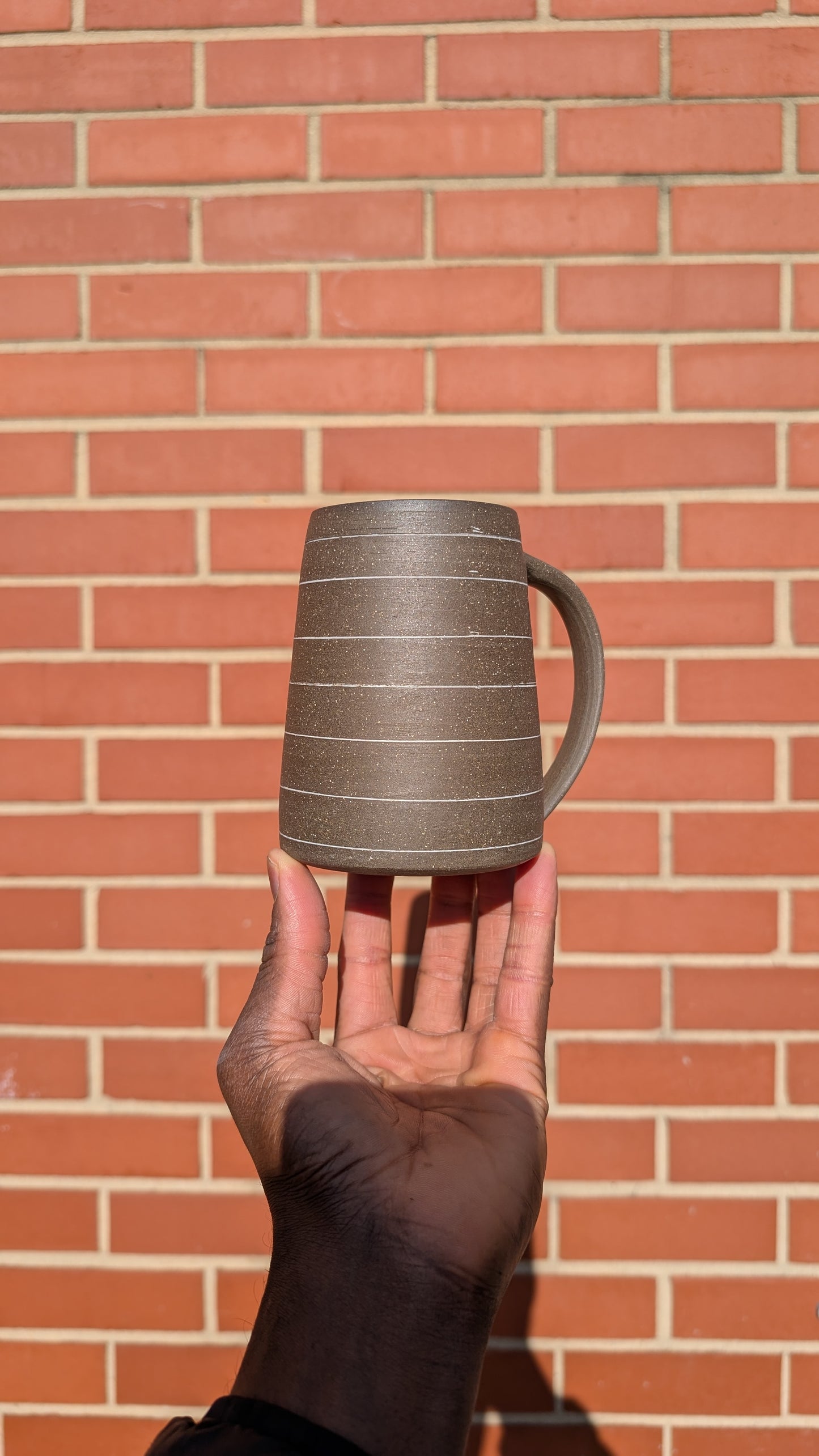 Large Inlay Mug - Thin Stripes