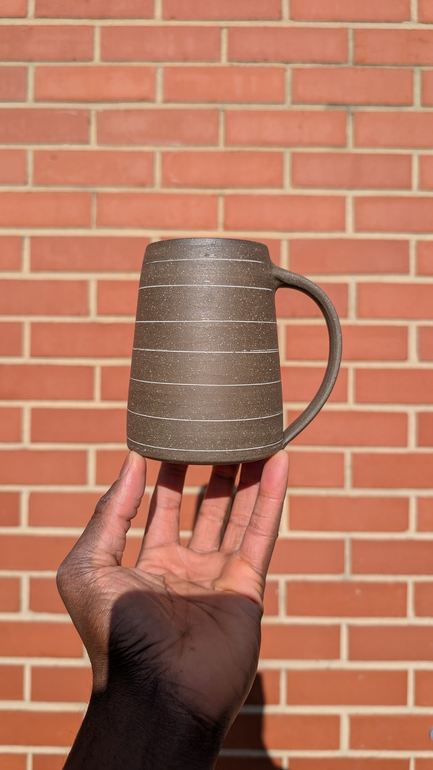 Large Inlay Mug - Thin Stripes