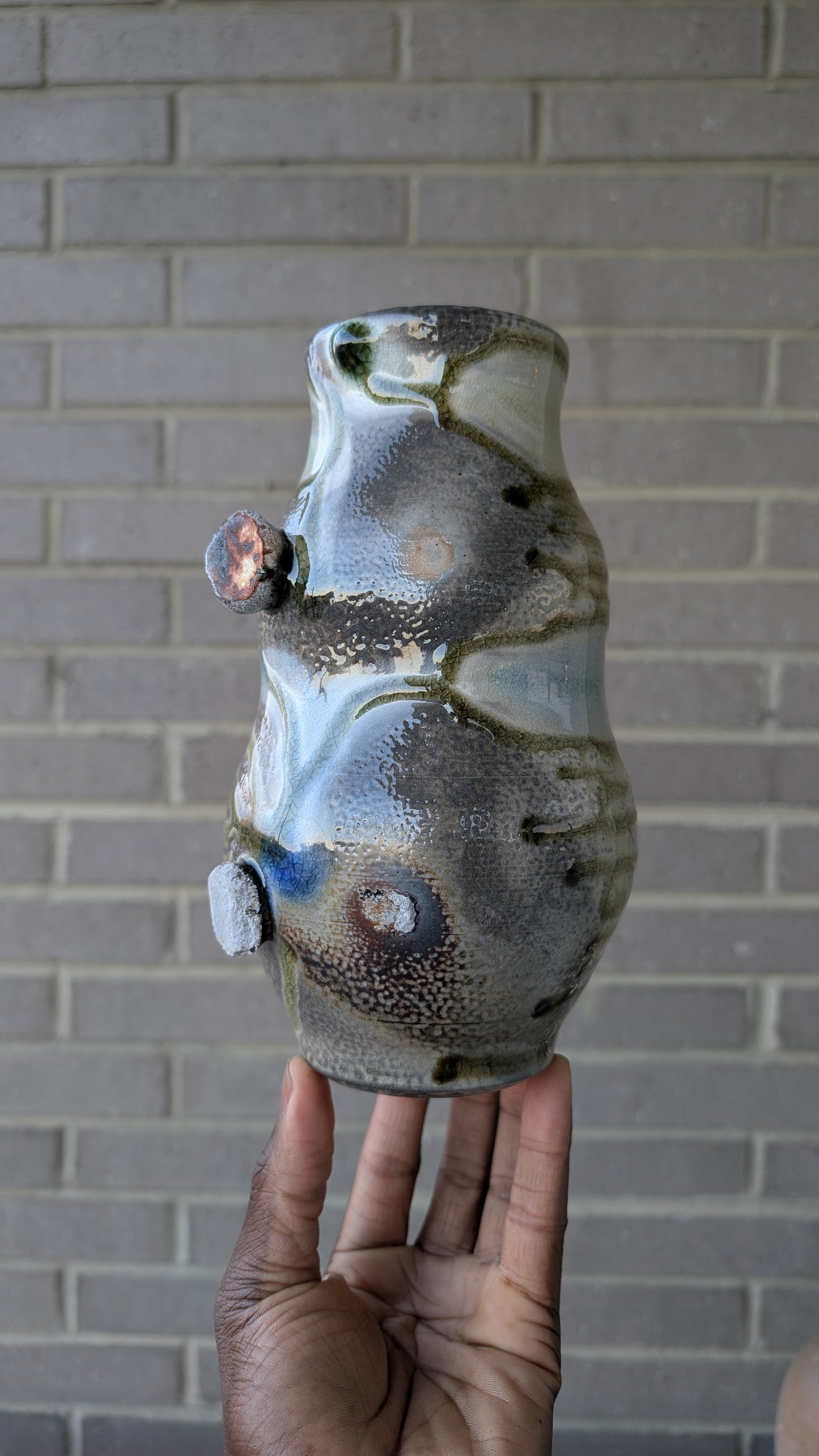 Wood Fired Tall Vase