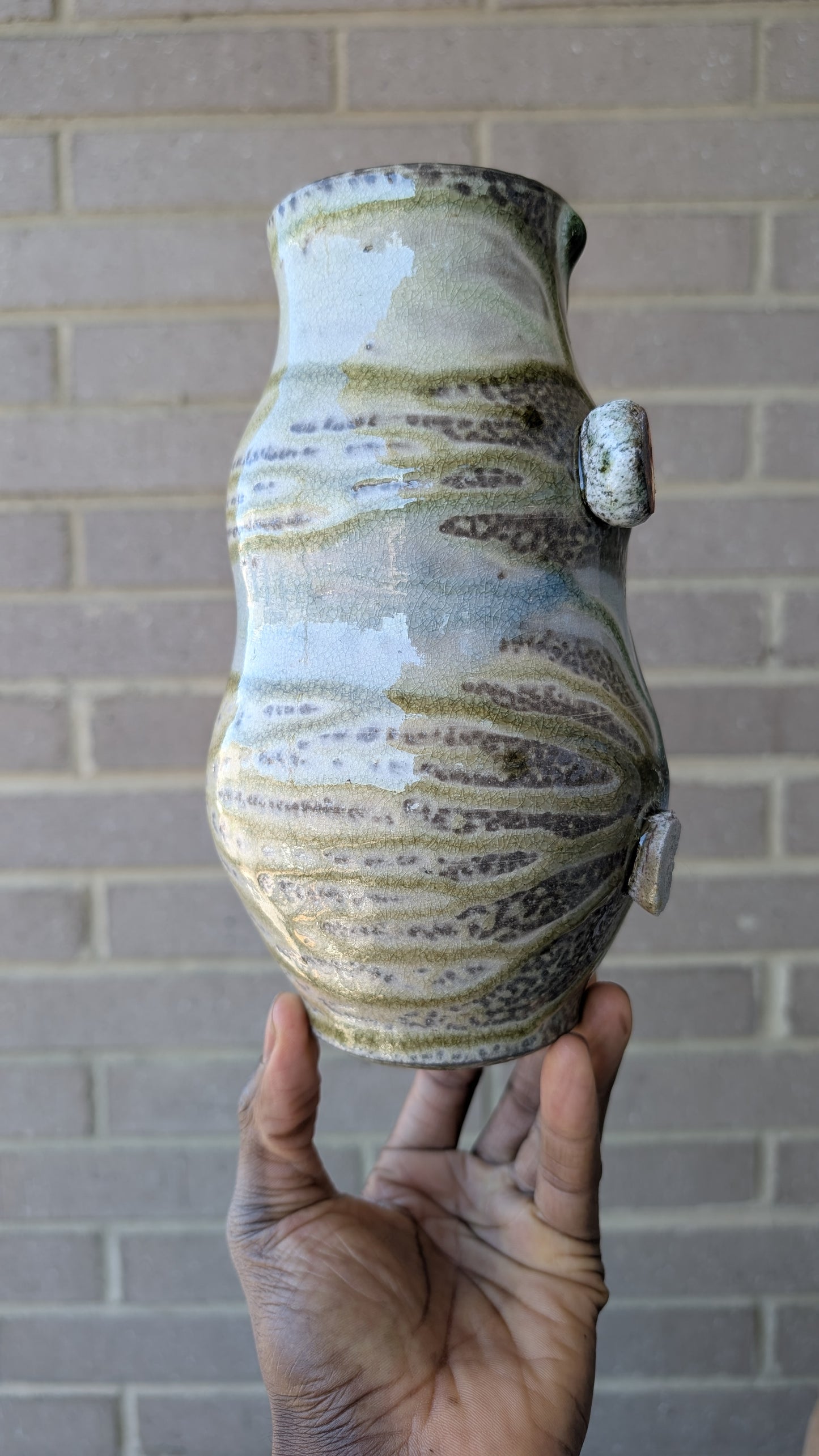 Wood Fired Tall Vase