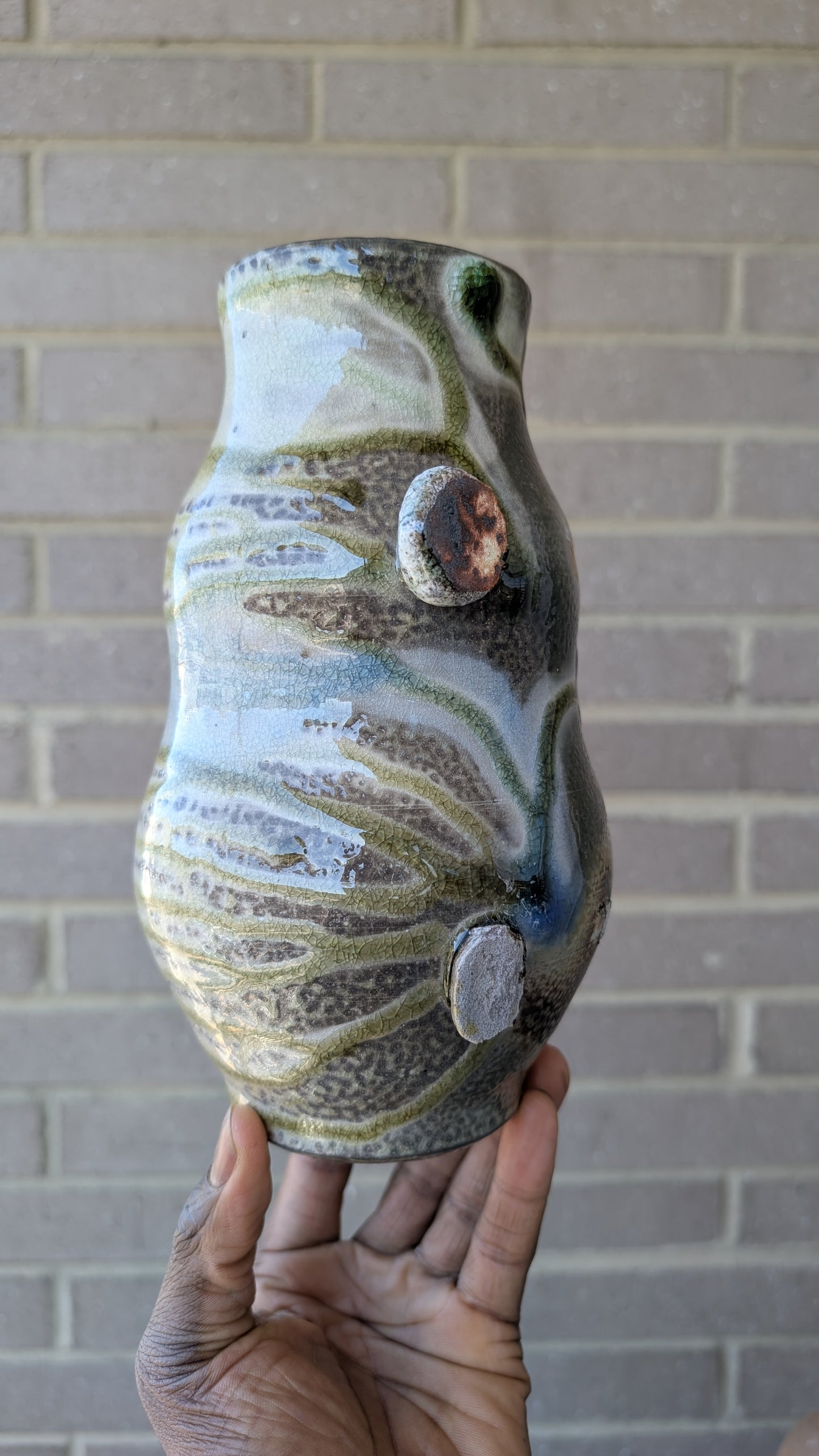 Wood Fired Tall Vase