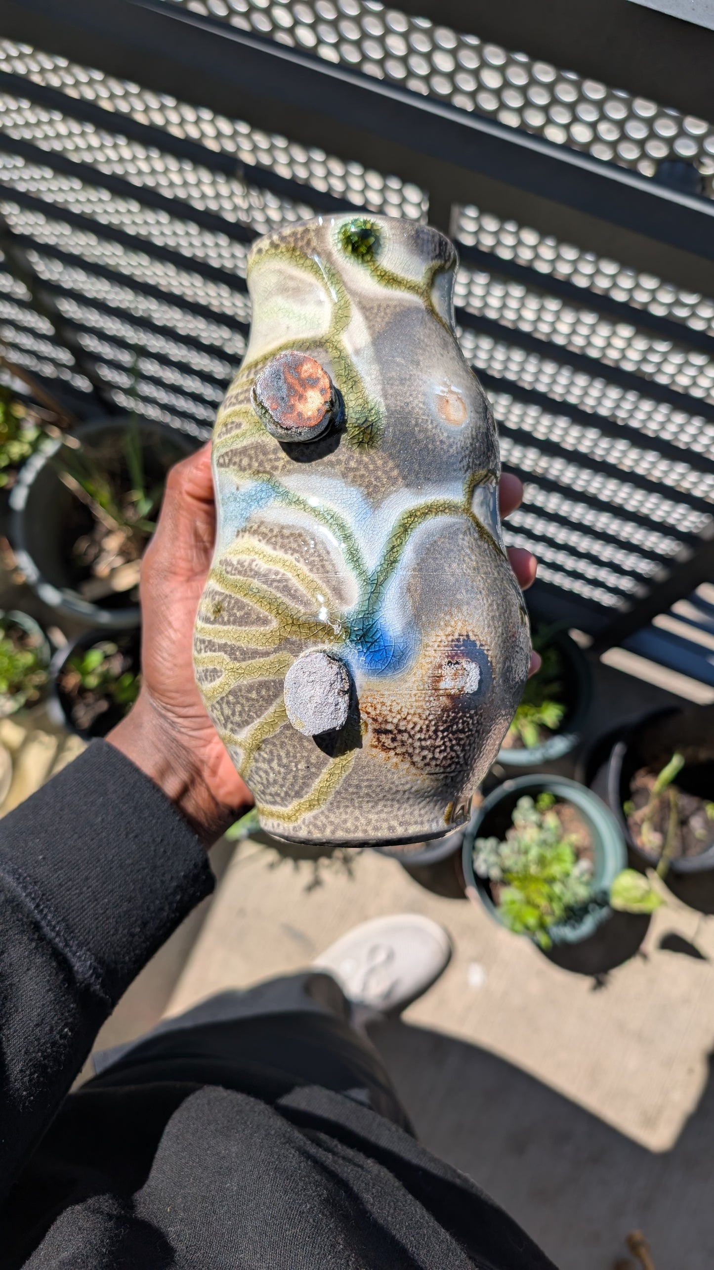 Wood Fired Tall Vase