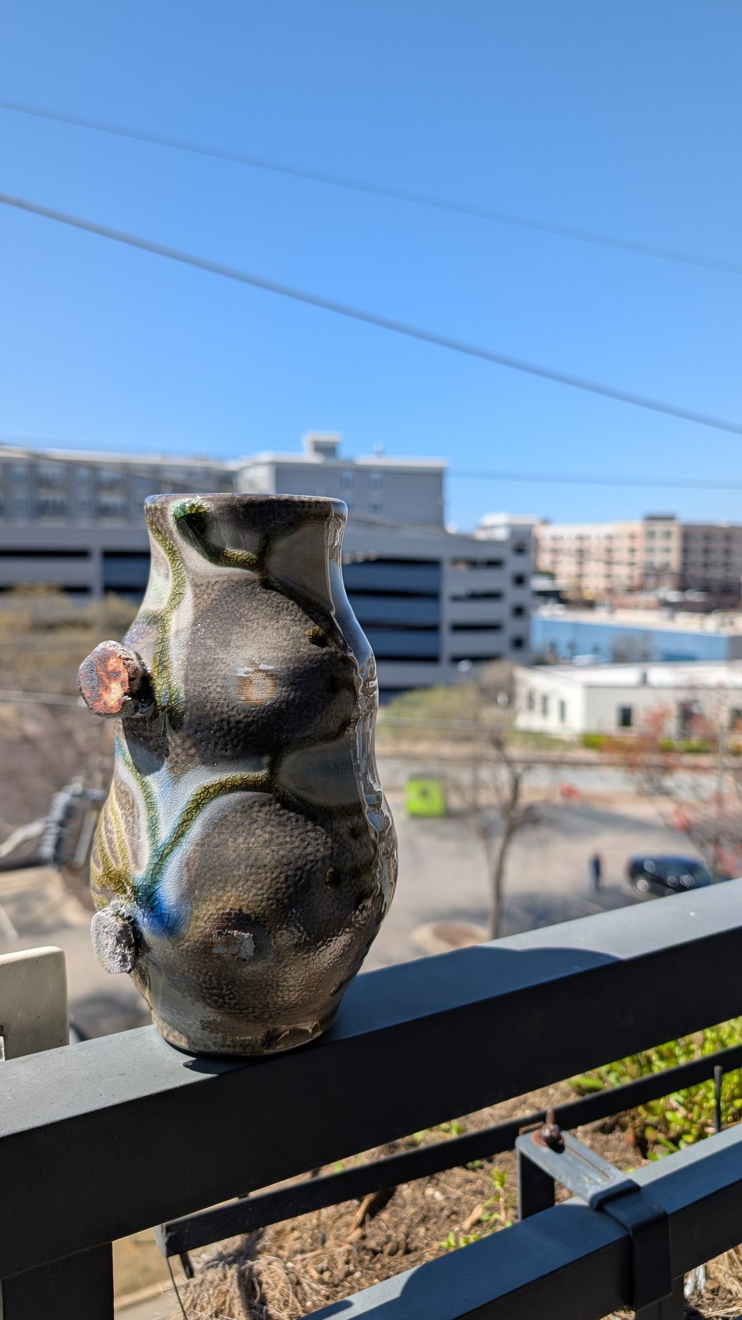 Wood Fired Tall Vase