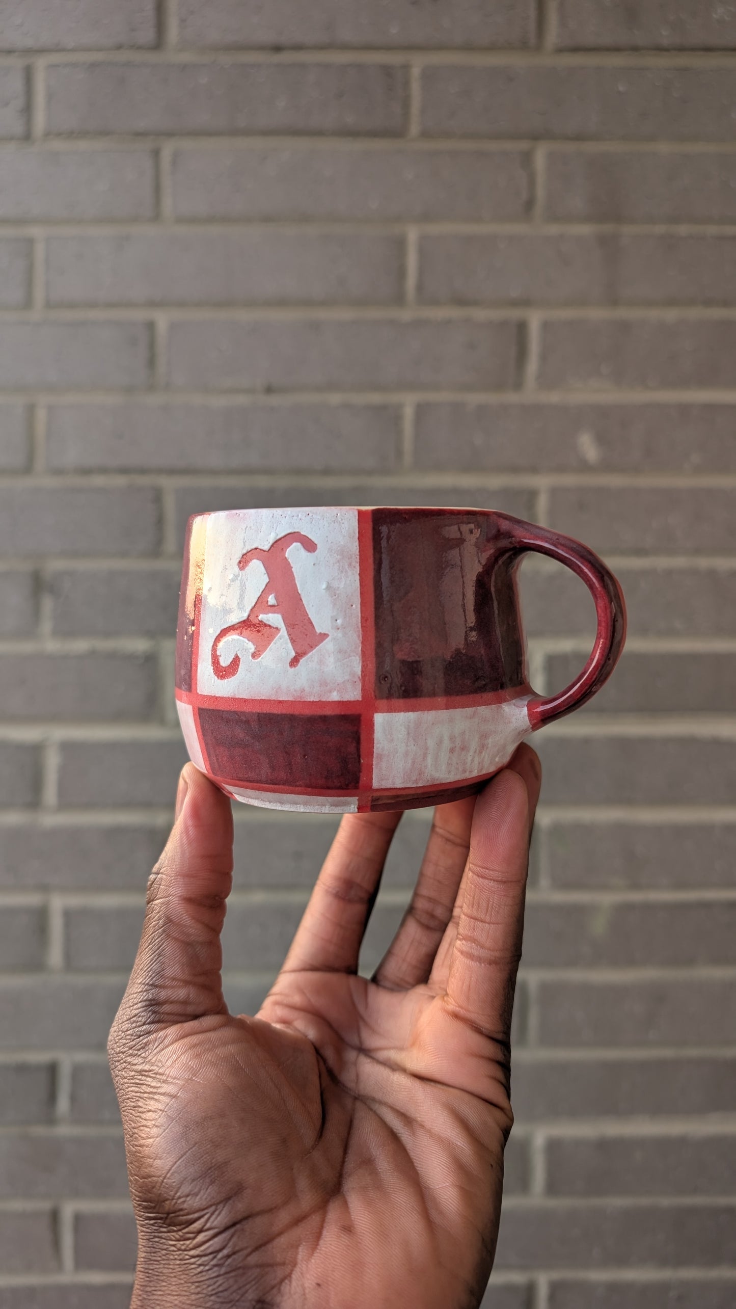 Arsenal Matchday Mug - Checkered