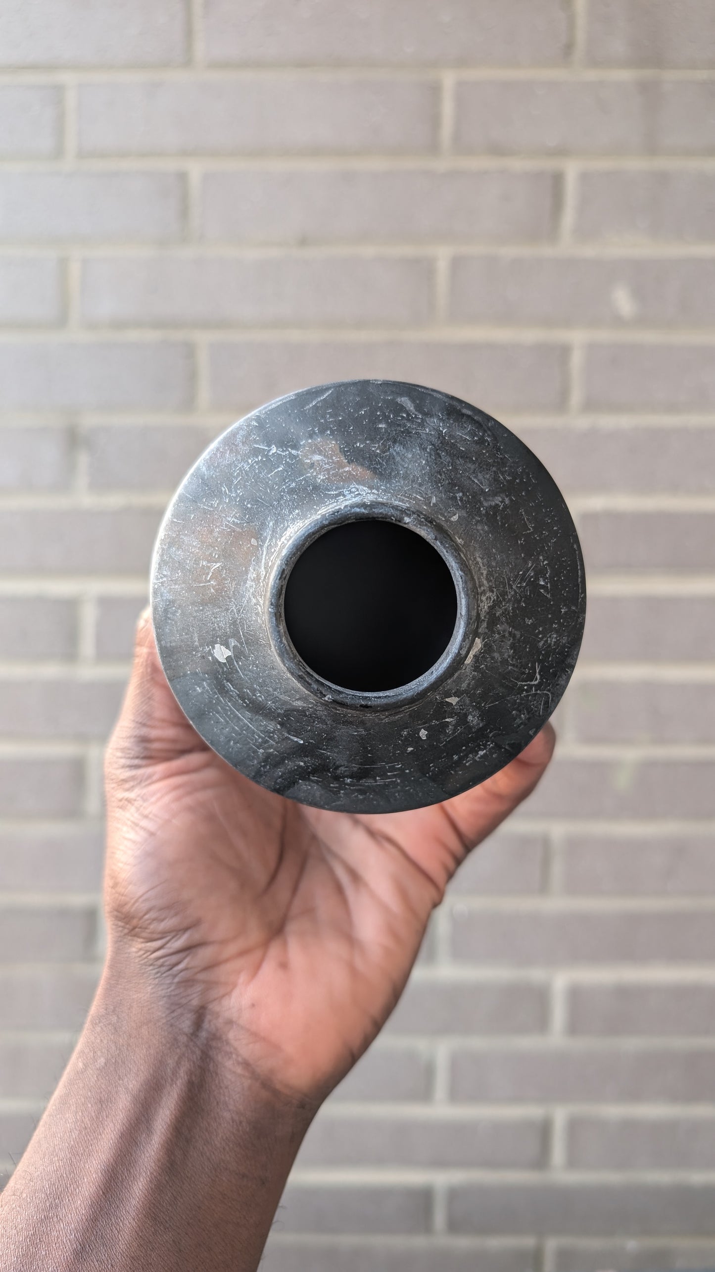 Black Pit Fired Vase
