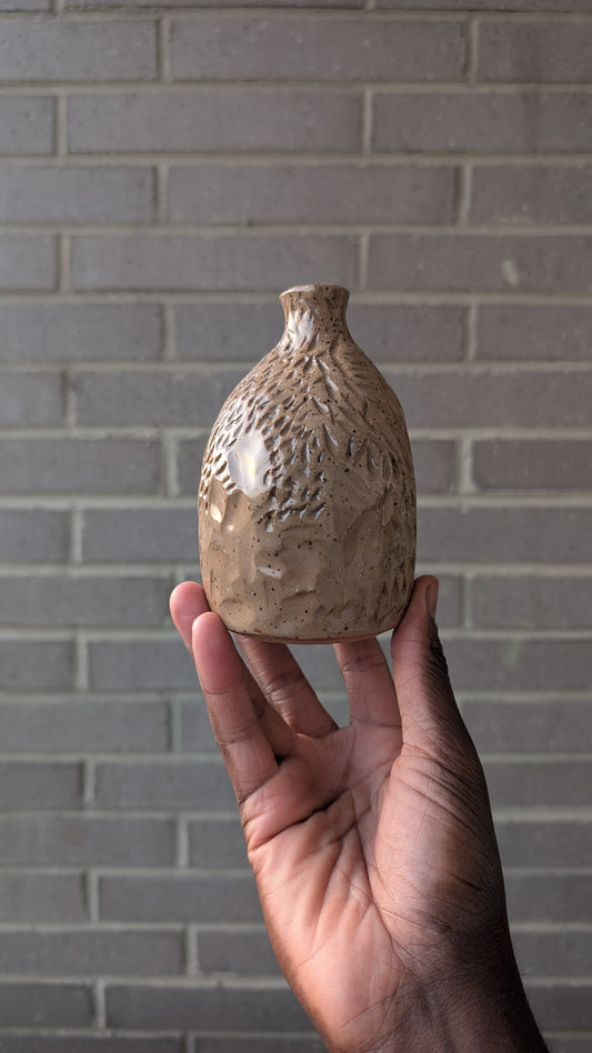 Textured Organic Bud Vase