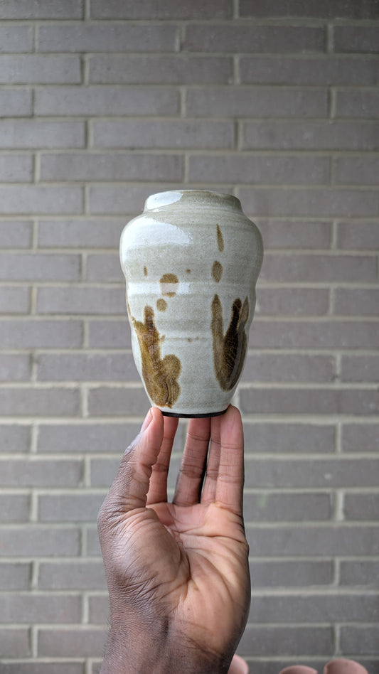 White Splotch Vase