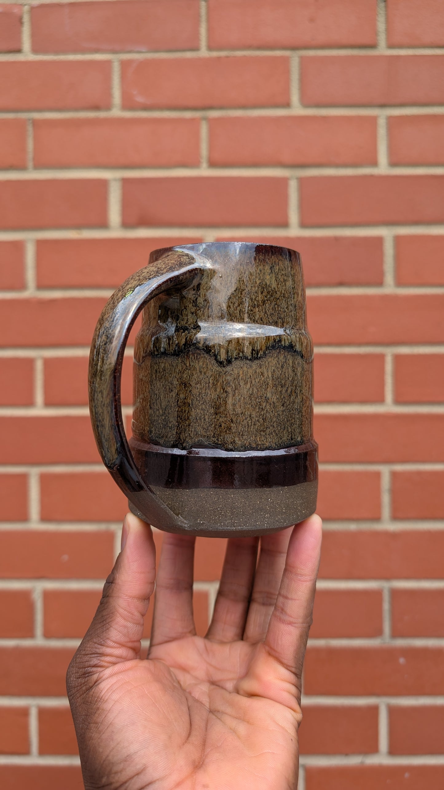 Large Bronze Drip Mug