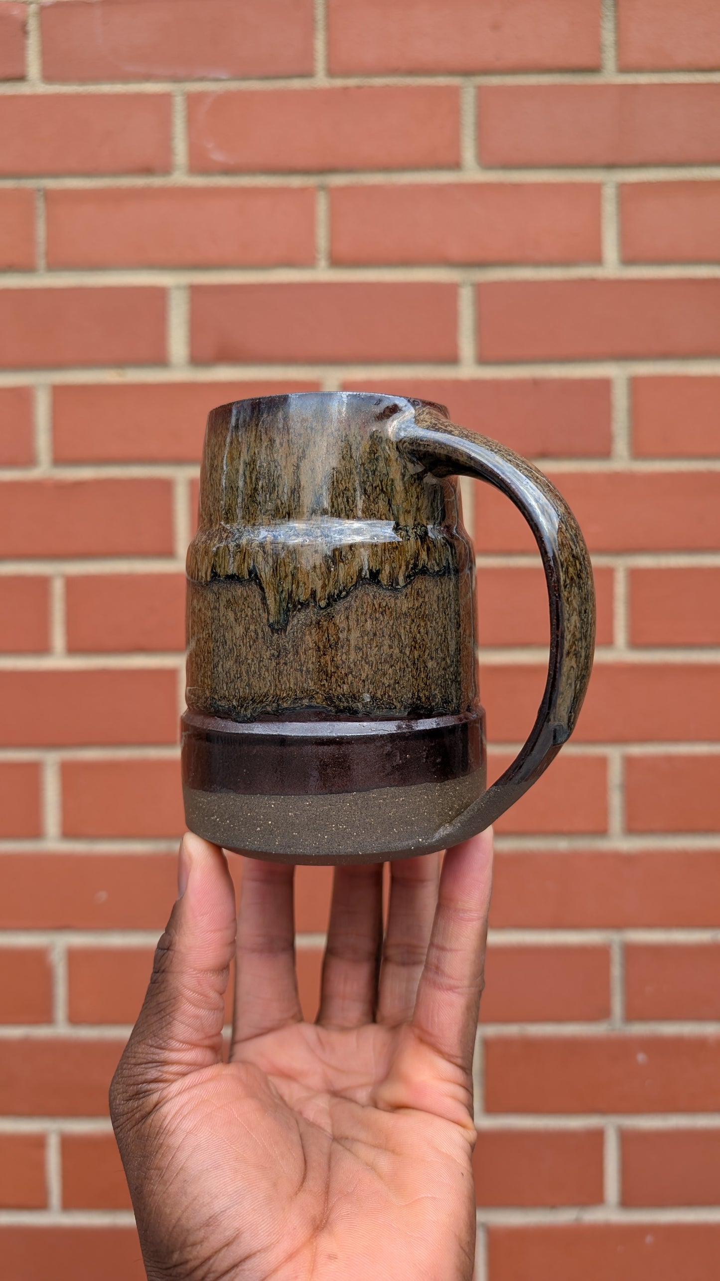 Large Bronze Drip Mug