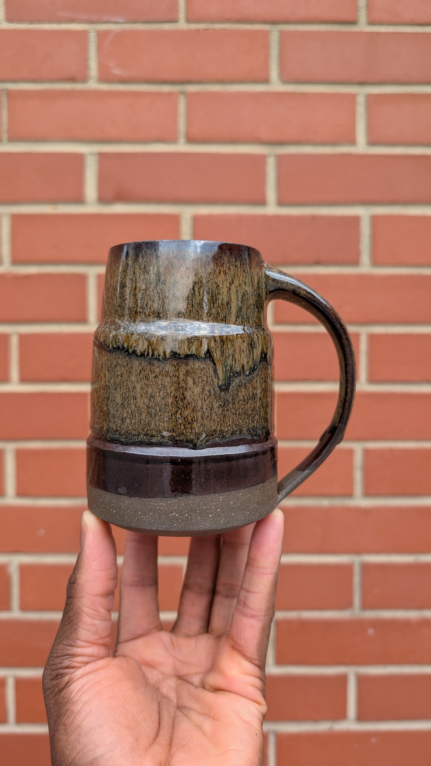 Large Bronze Drip Mug