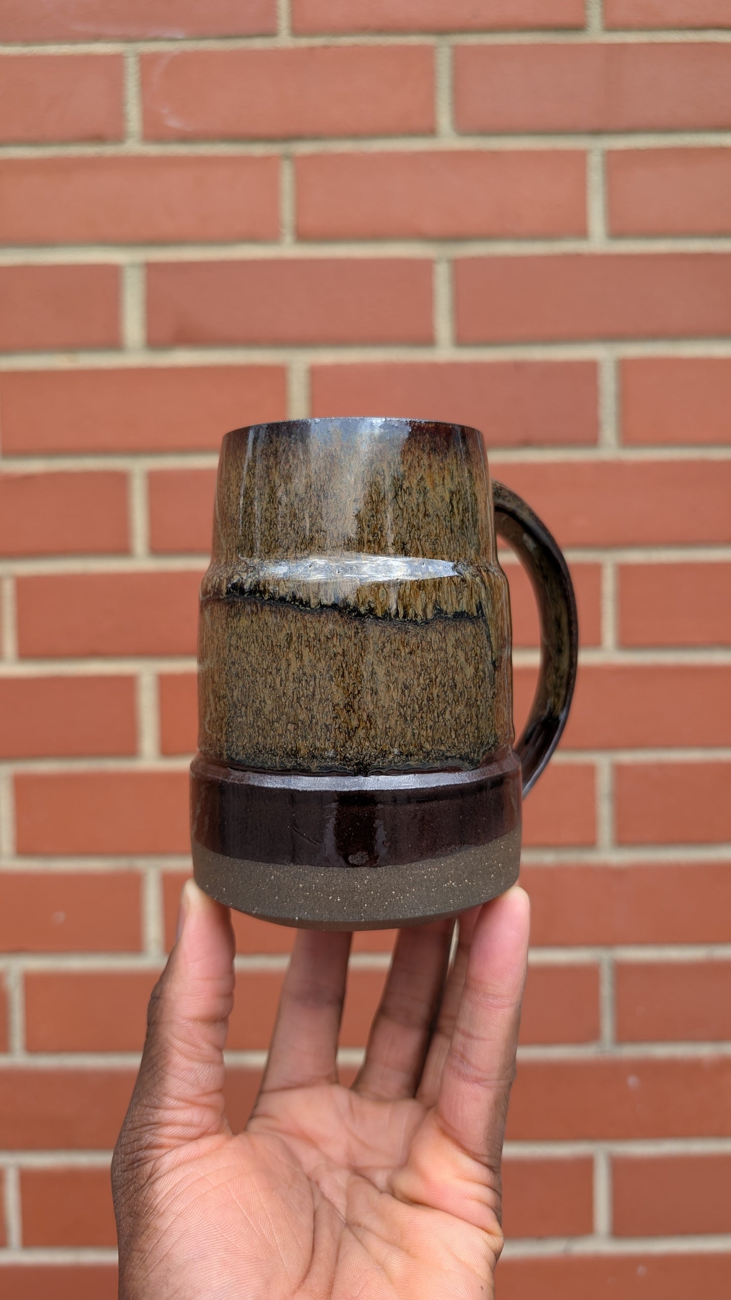 Large Bronze Drip Mug