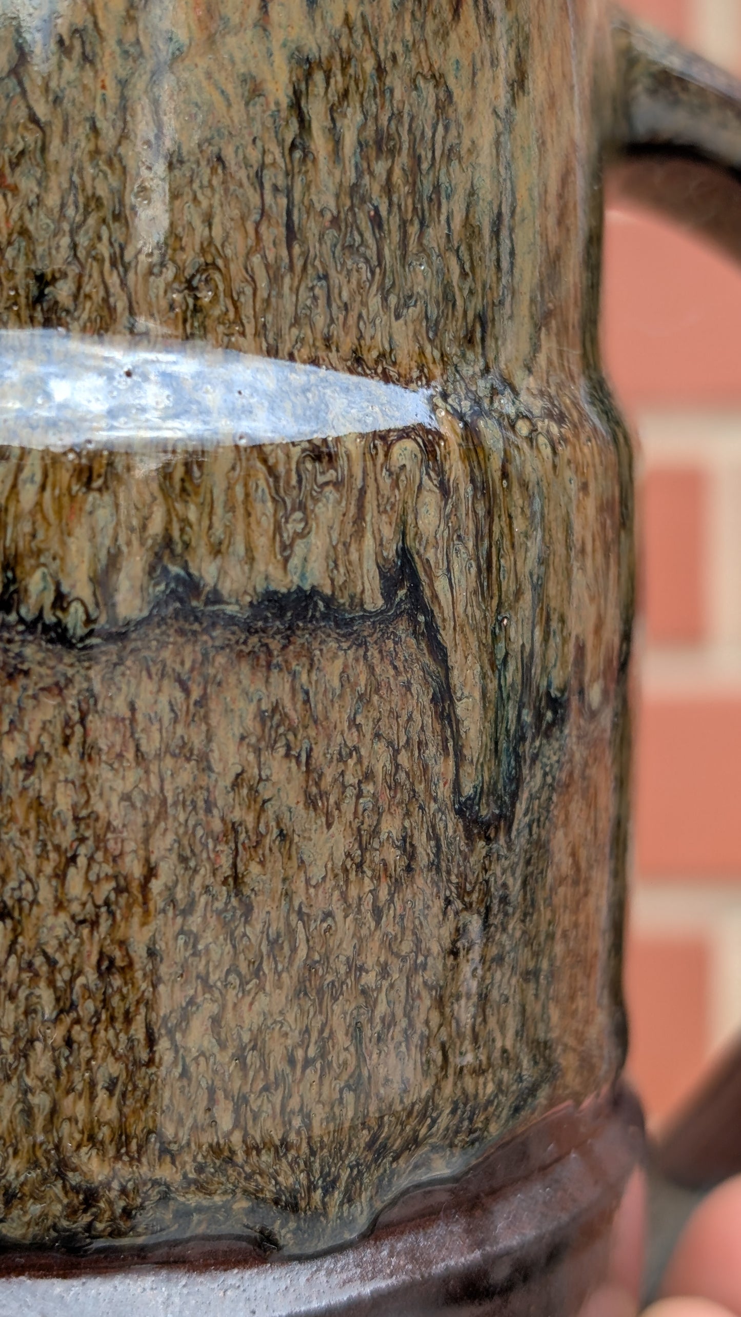 Large Bronze Drip Mug