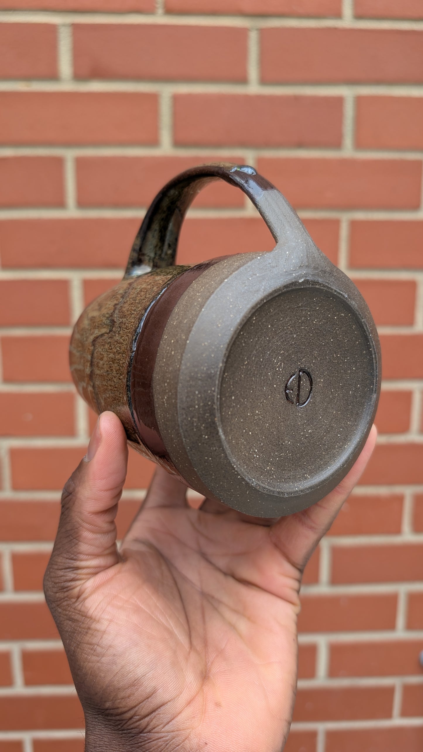 Large Bronze Drip Mug