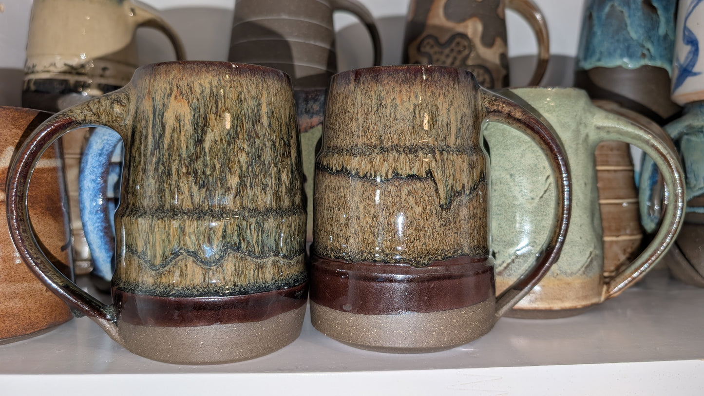 Large Bronze Drip Mug