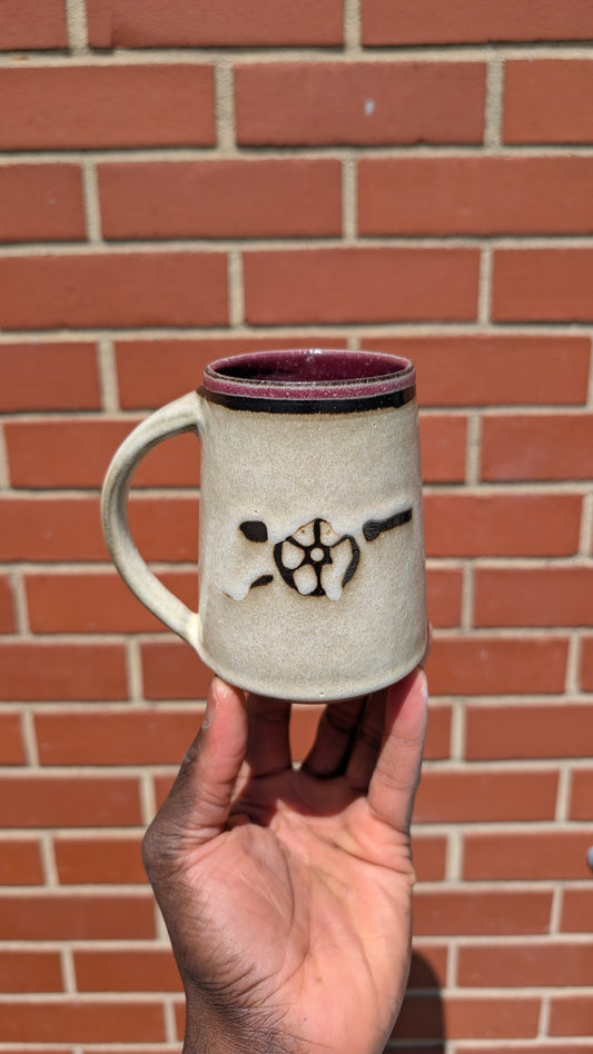 Medium White Ghost Cannon Mug