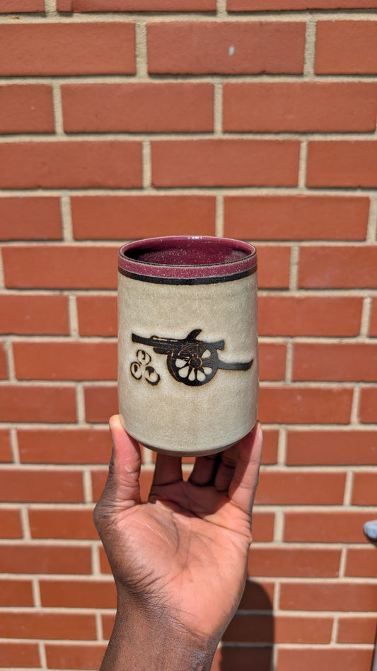 Large White Westward Cannon Mug