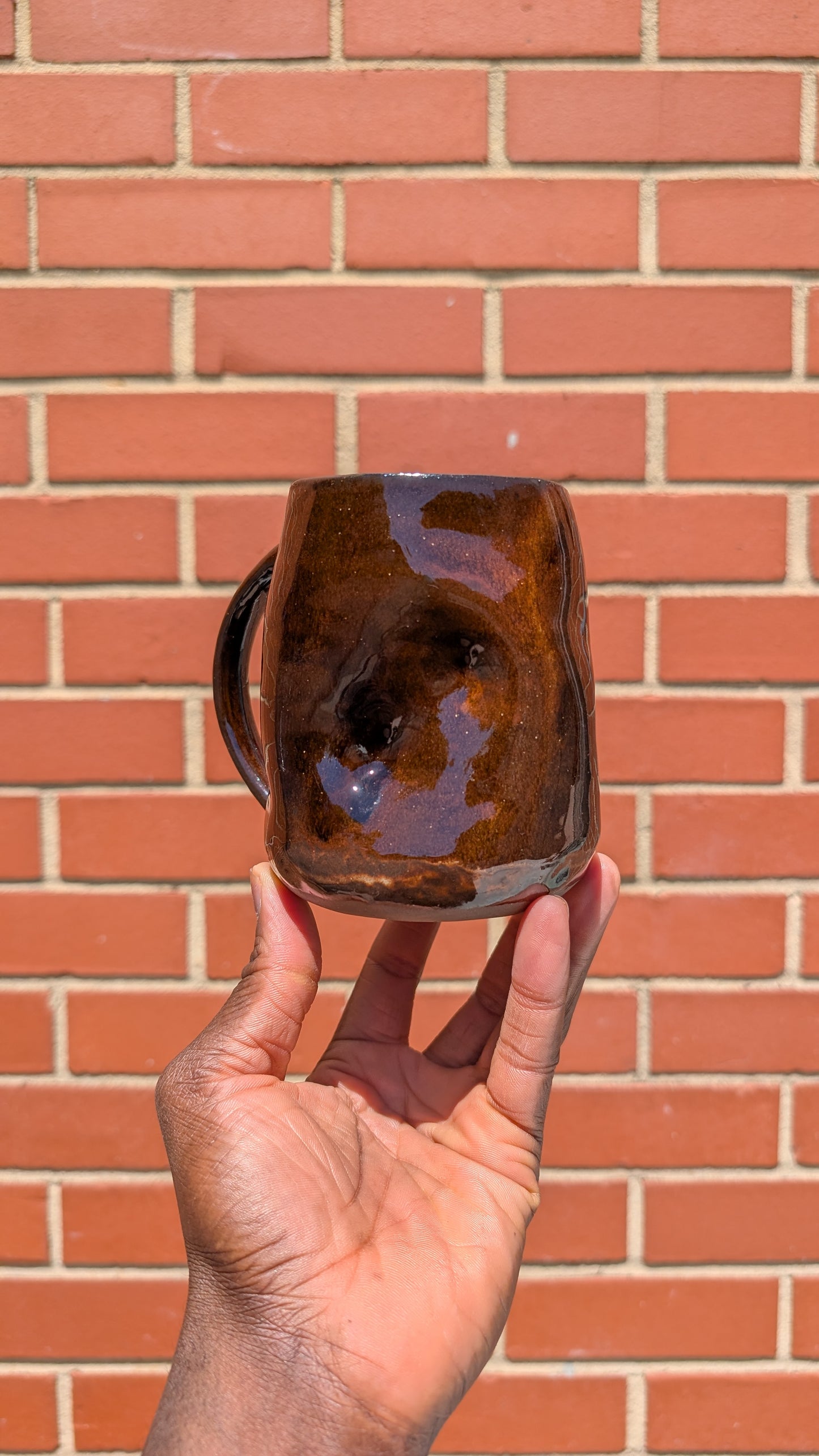 Large Glassy Folds Mug
