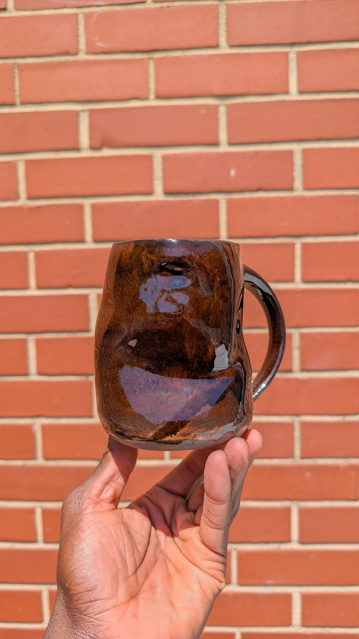 Large Glassy Folds Mug
