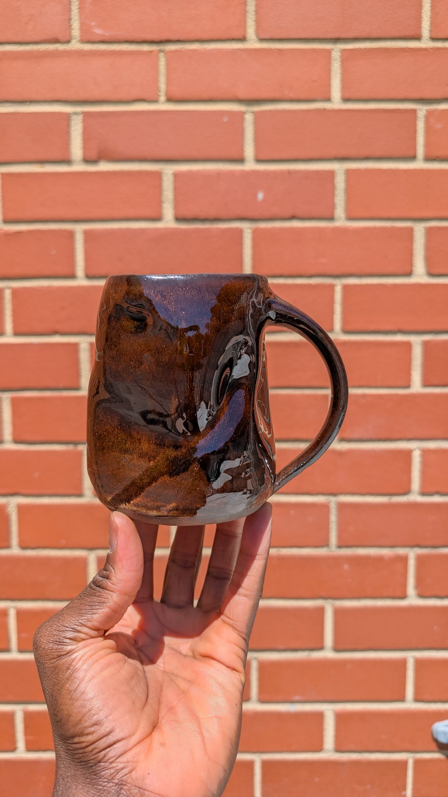 Large Glassy Folds Mug