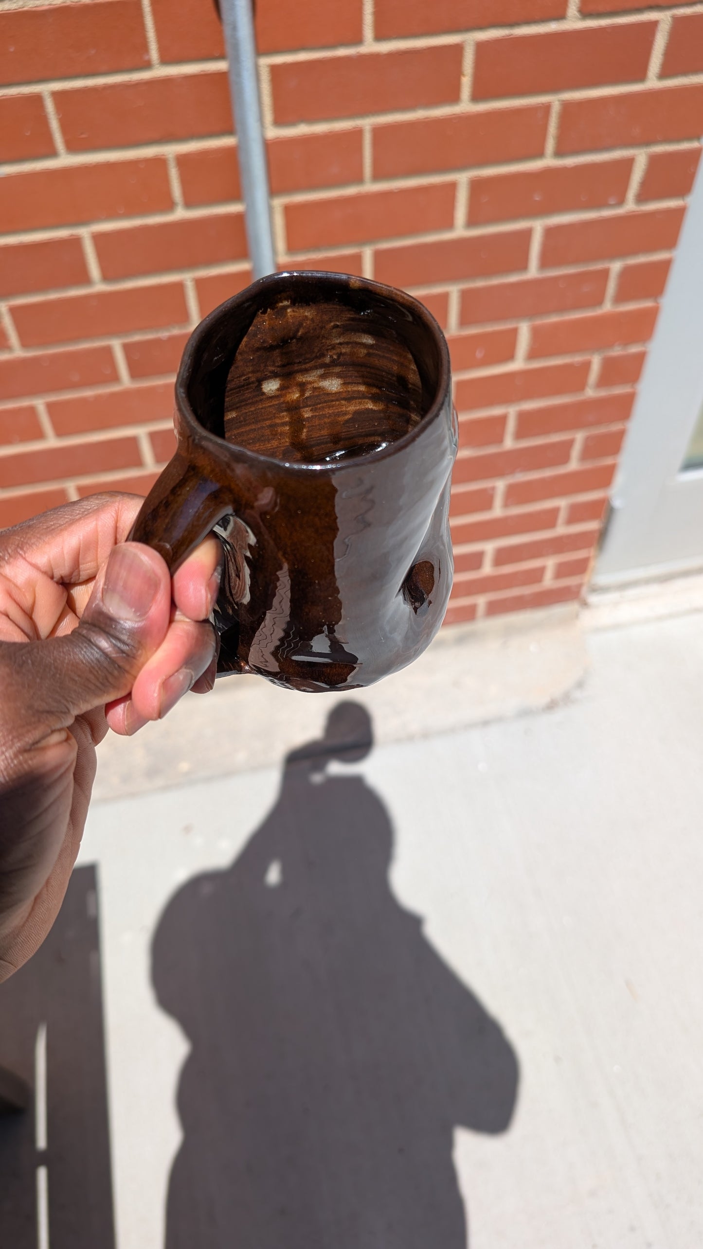 Large Glassy Folds Mug