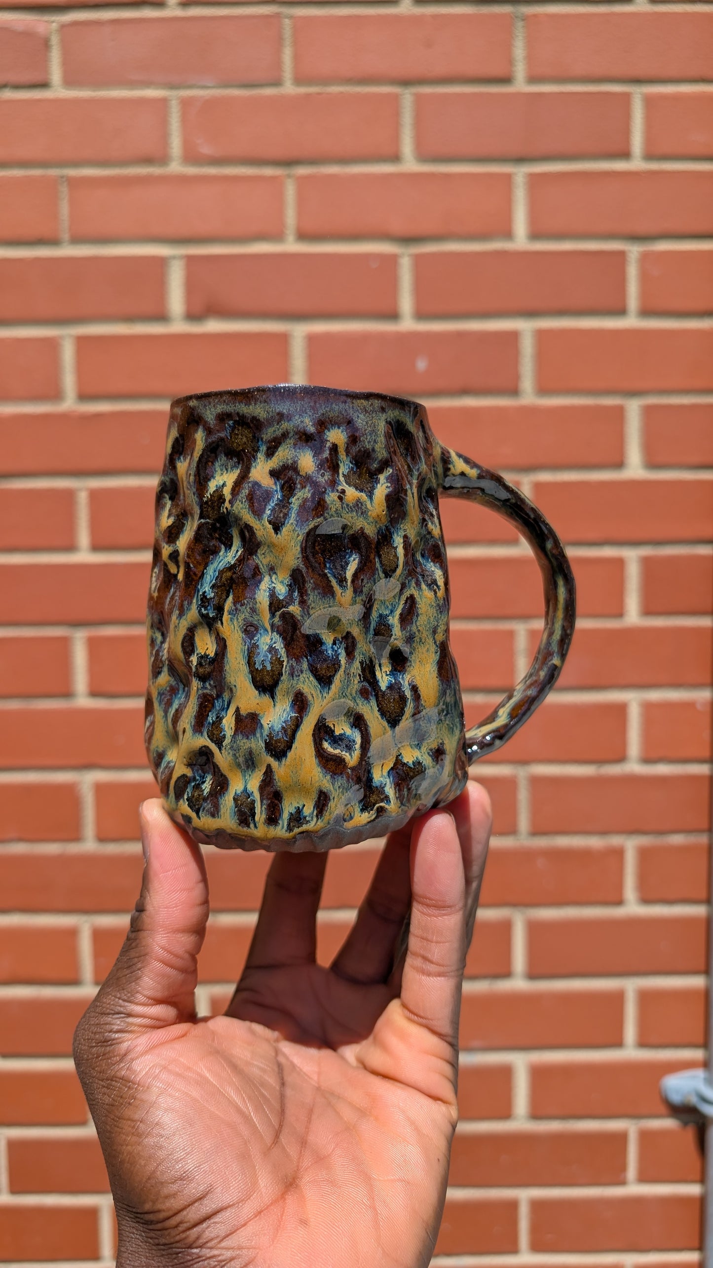 Large Funky Disco Cheetah Mug