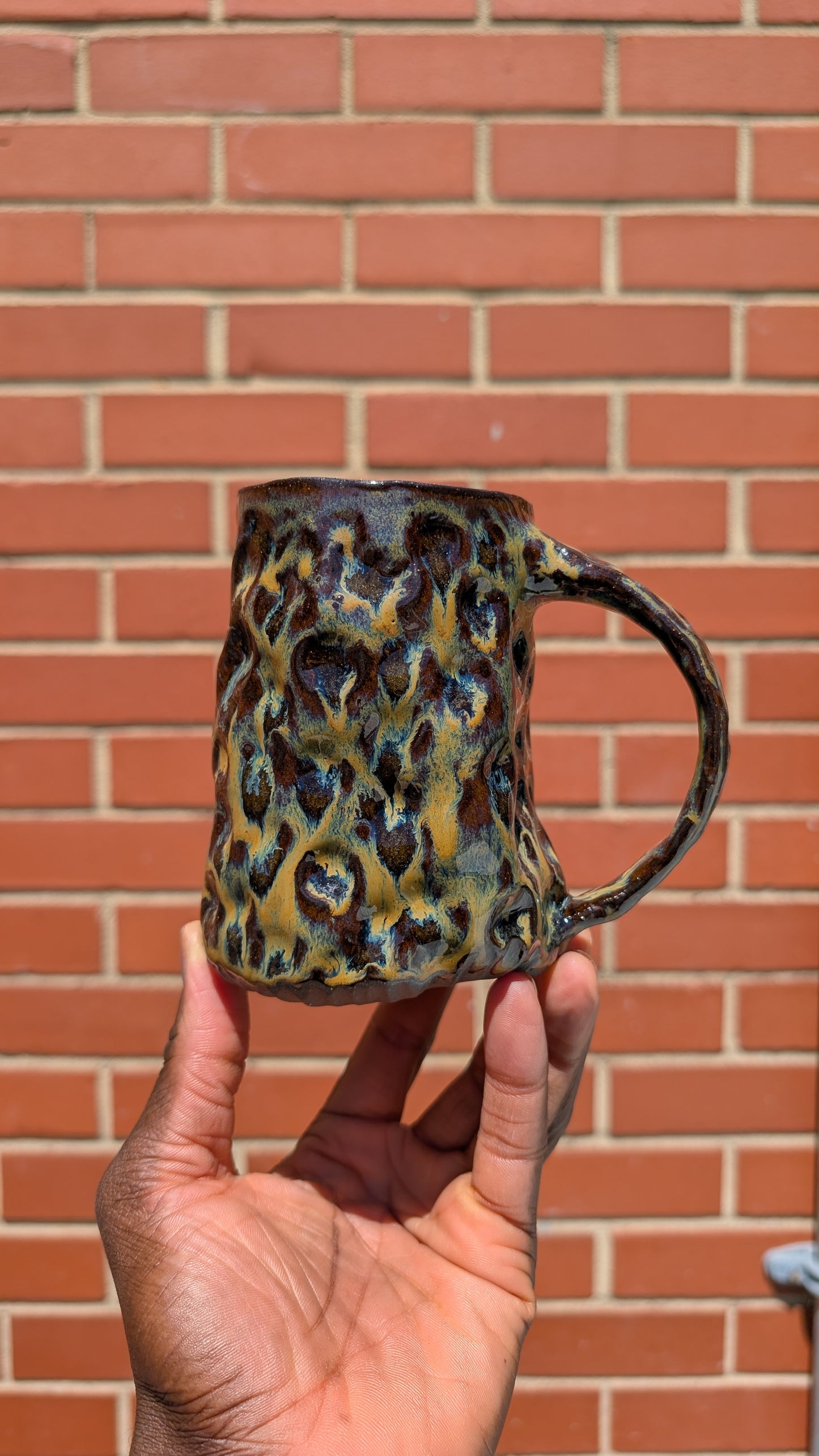 Large Funky Disco Cheetah Mug