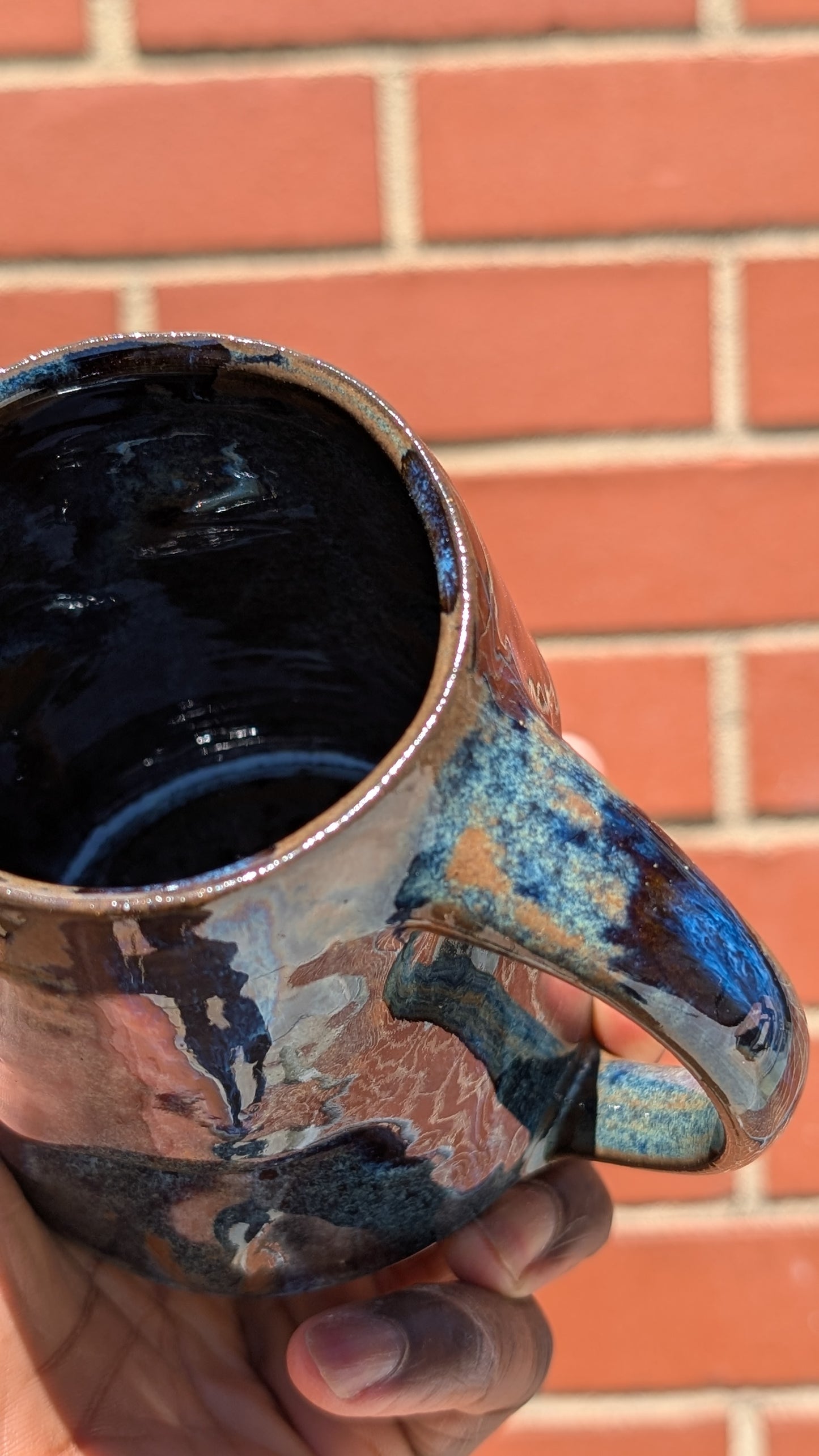 Medium Deep Blue Drips Mug