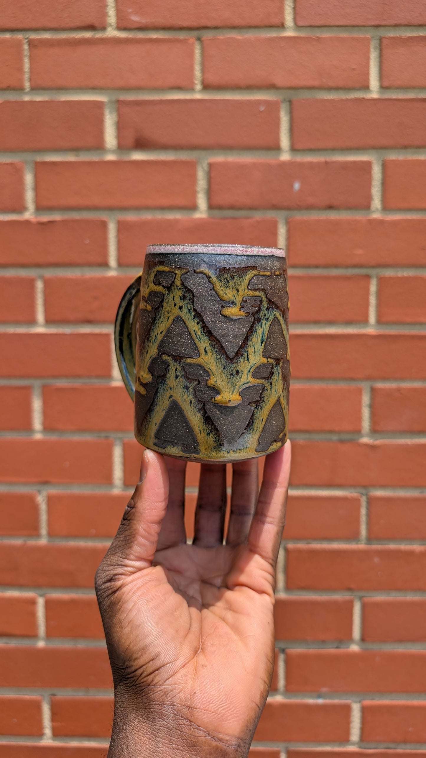 Large Yellow/Red Bruised Banana (v2) Mug