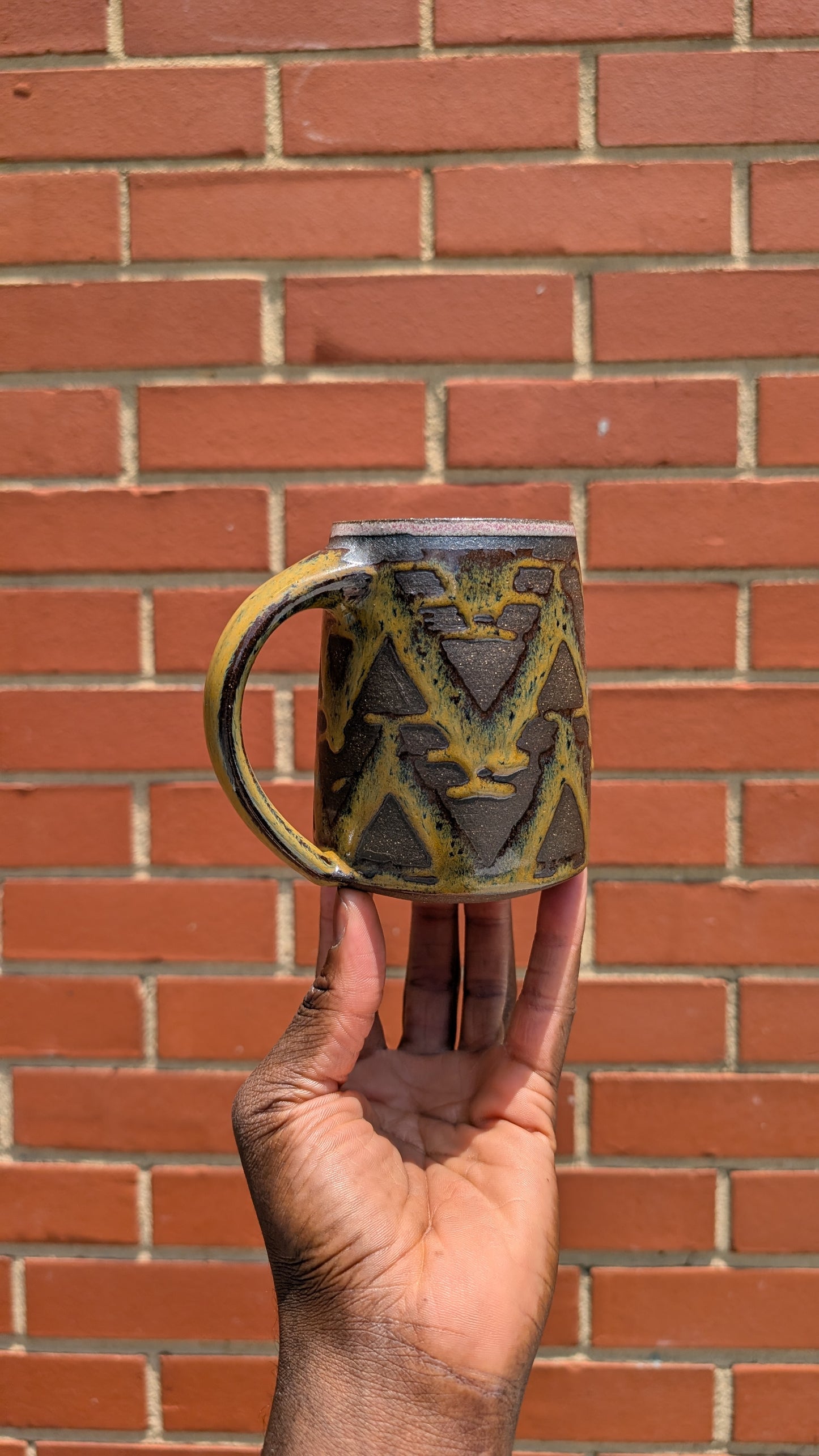 Large Yellow/Red Bruised Banana (v2) Mug