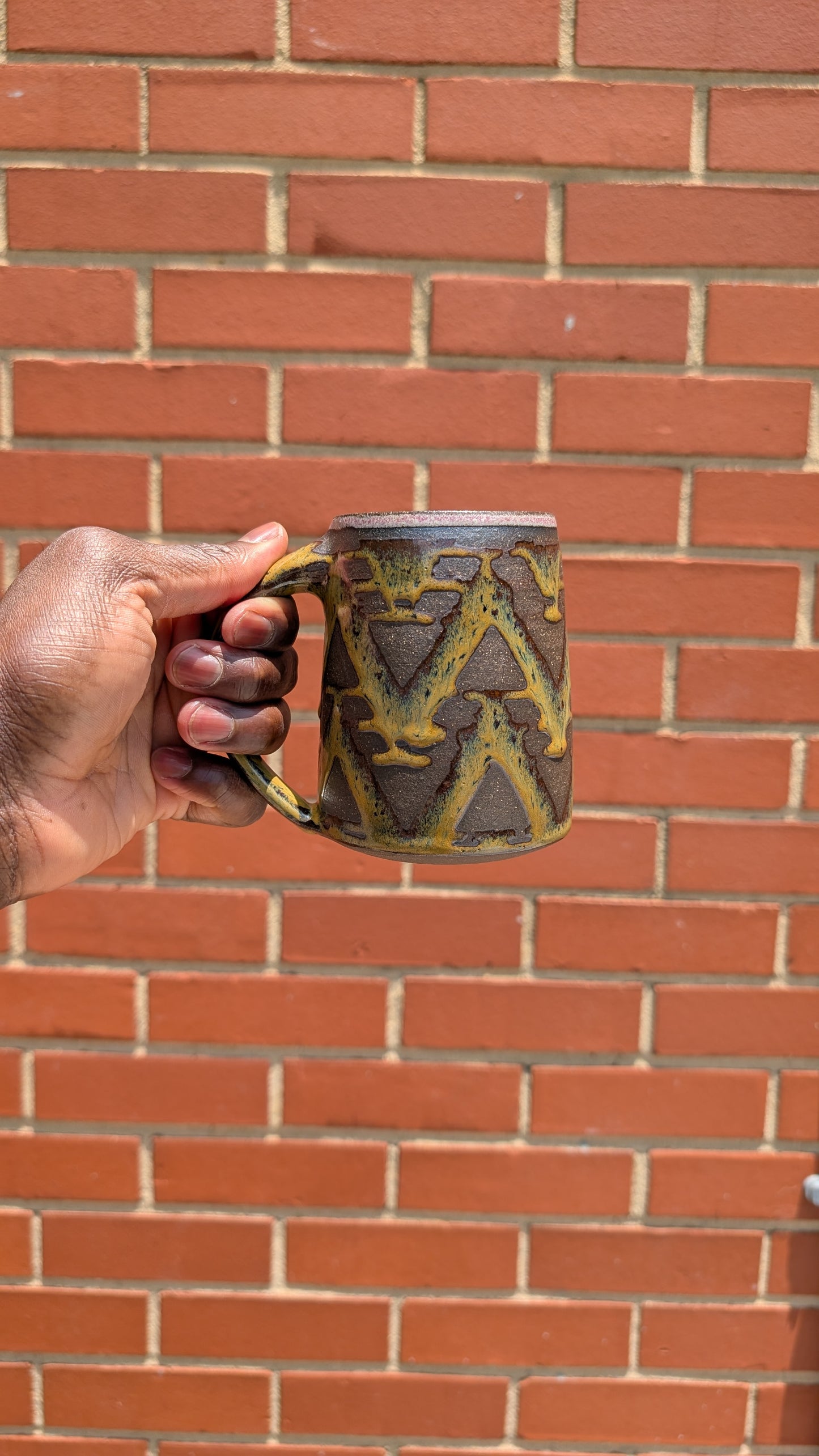 Large Yellow/Red Bruised Banana (v2) Mug