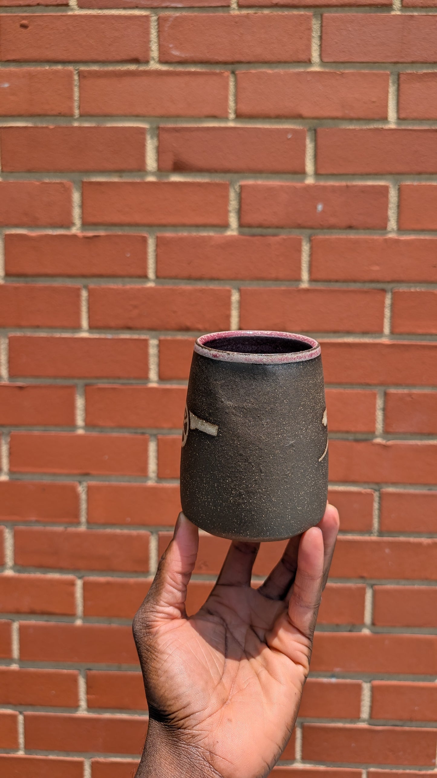 Large Black/White Cannon Mug