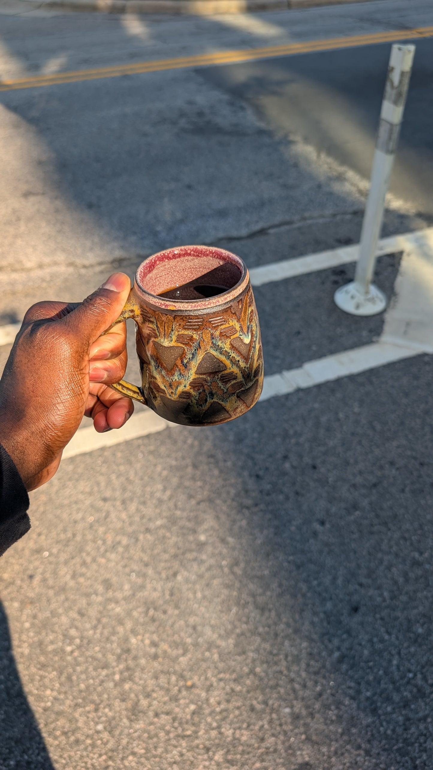 Medium Yellow/Red Bruised Banana (v2) Mug