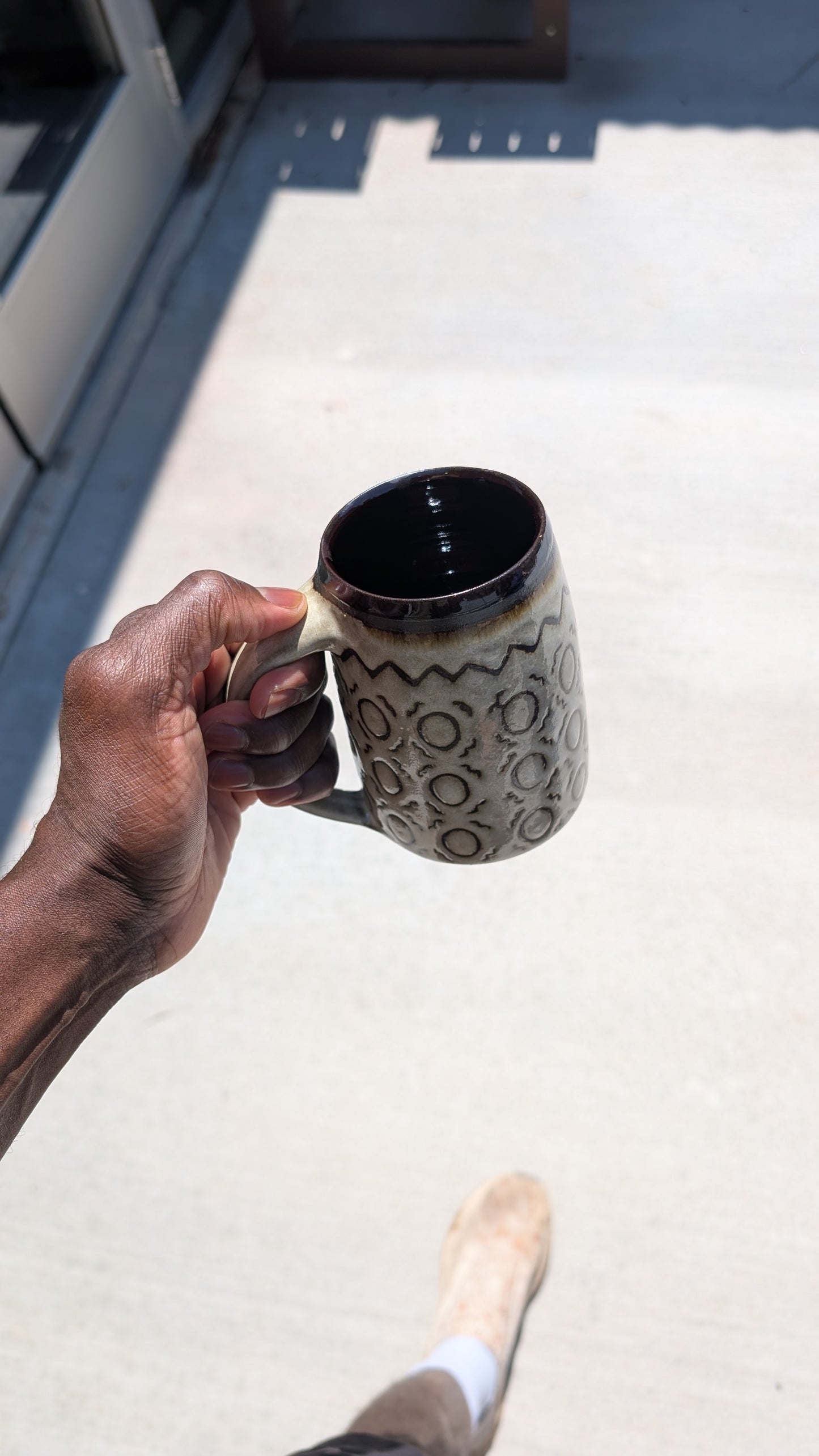 Large Inverted Bogolan Mug