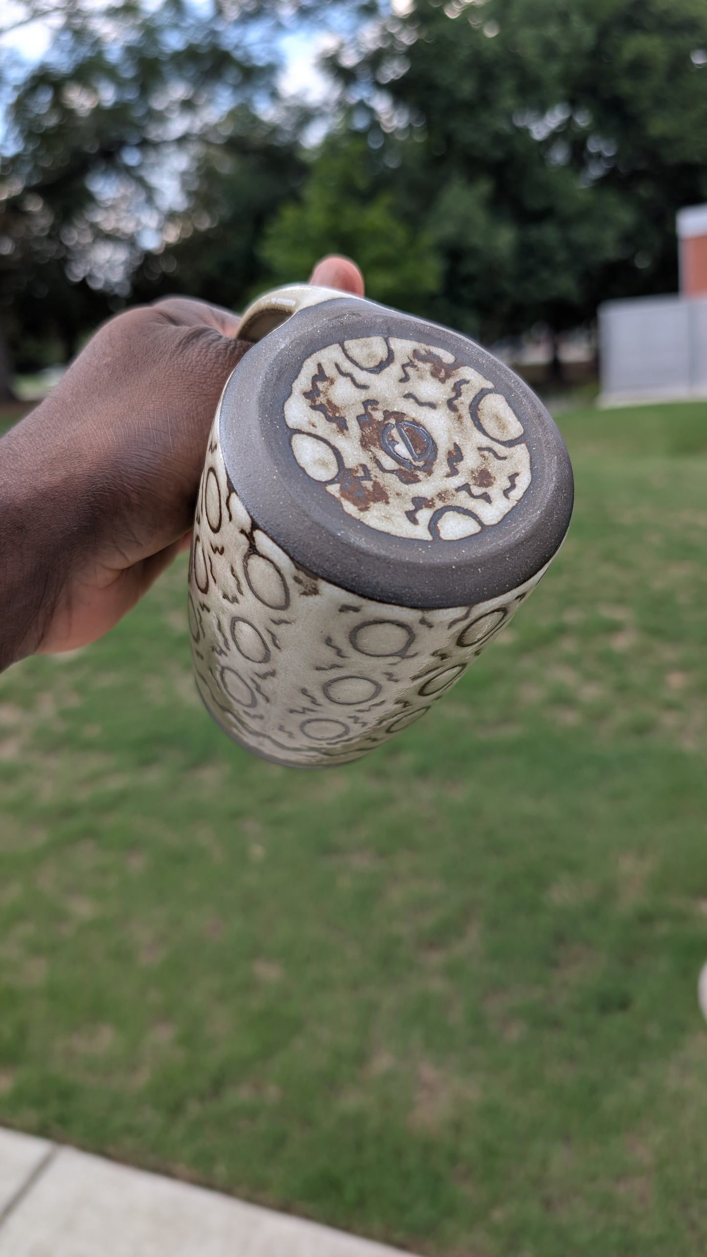 Large Inverted Bogolan Mug