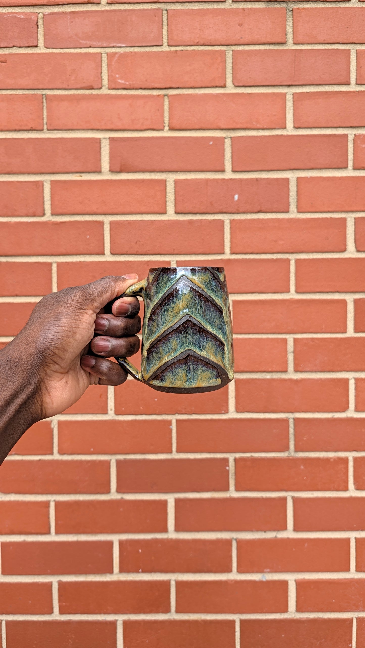 Medium Drippy Zig Zag Mug