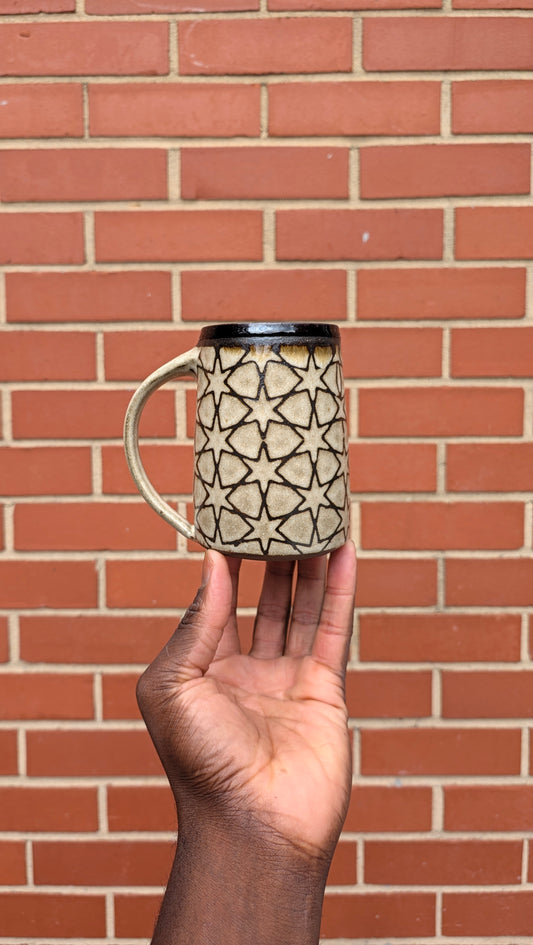 Medium 6 pointed star mug