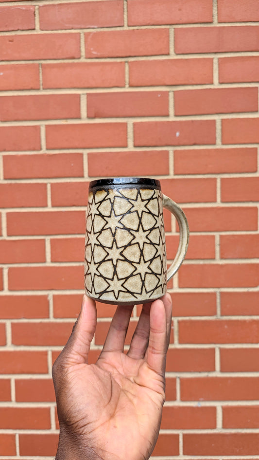 Medium 6 pointed star mug