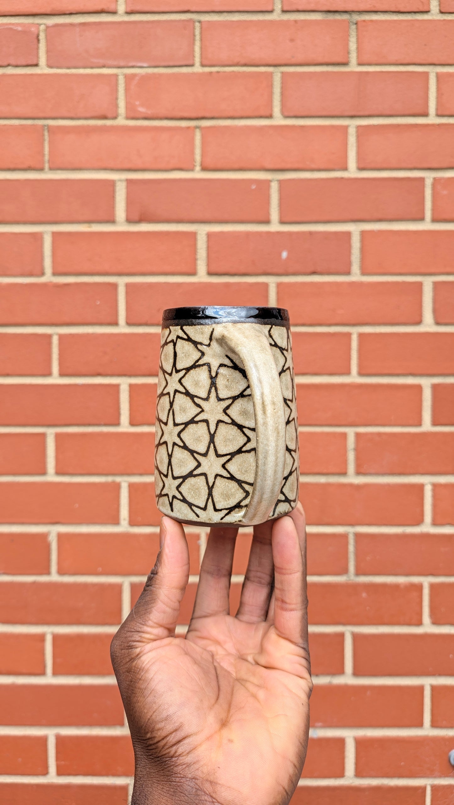Medium 6 pointed star mug