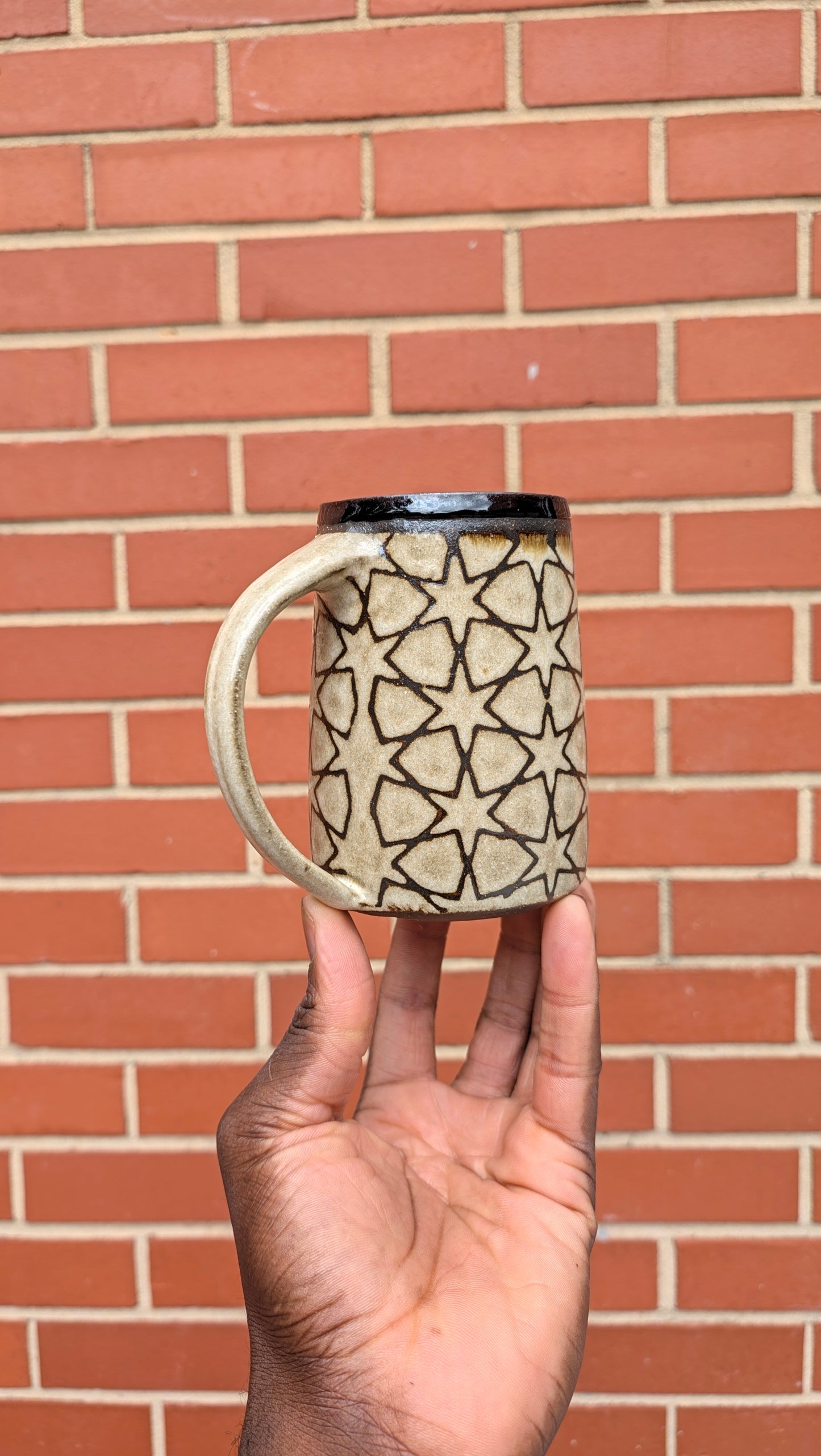 Medium 6 pointed star mug